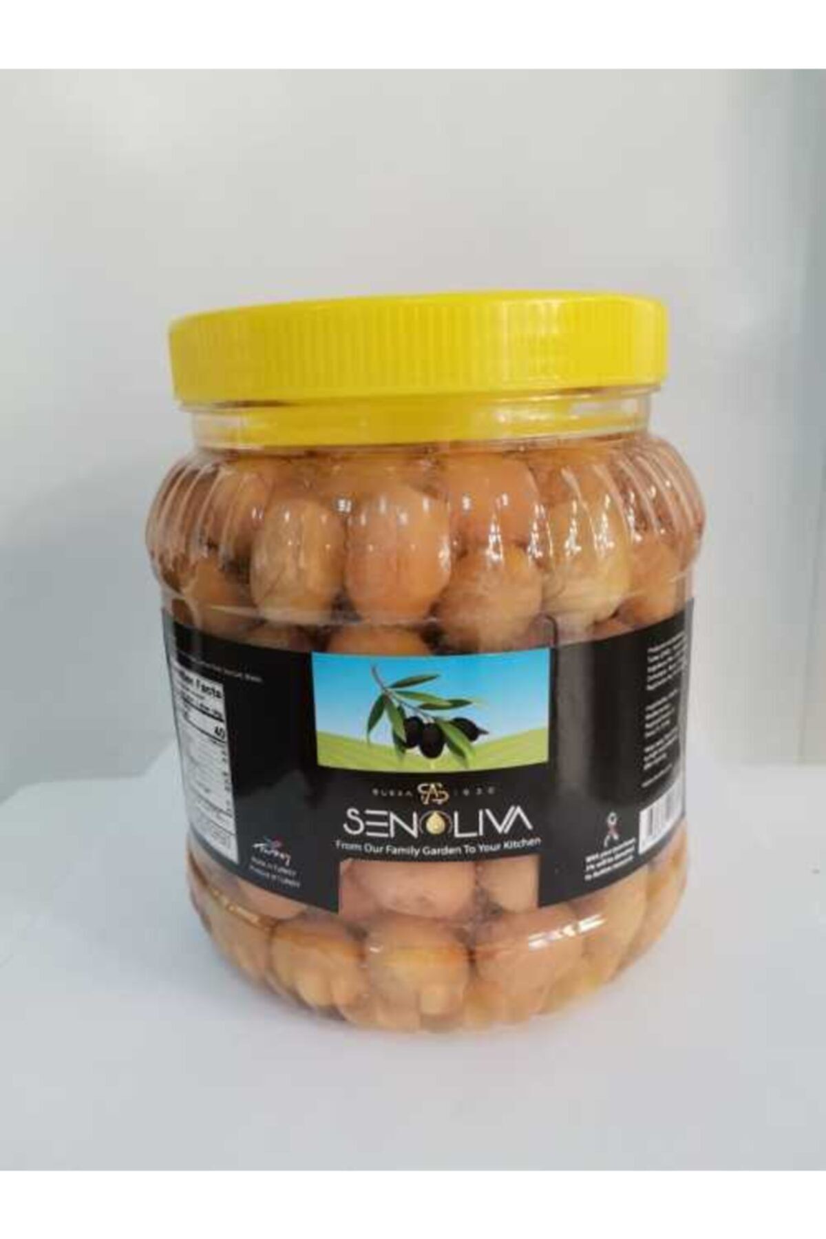 SENOLIVA Edremit Çizik Yeşil Zeytin 1 Kg Pet Ambalaj