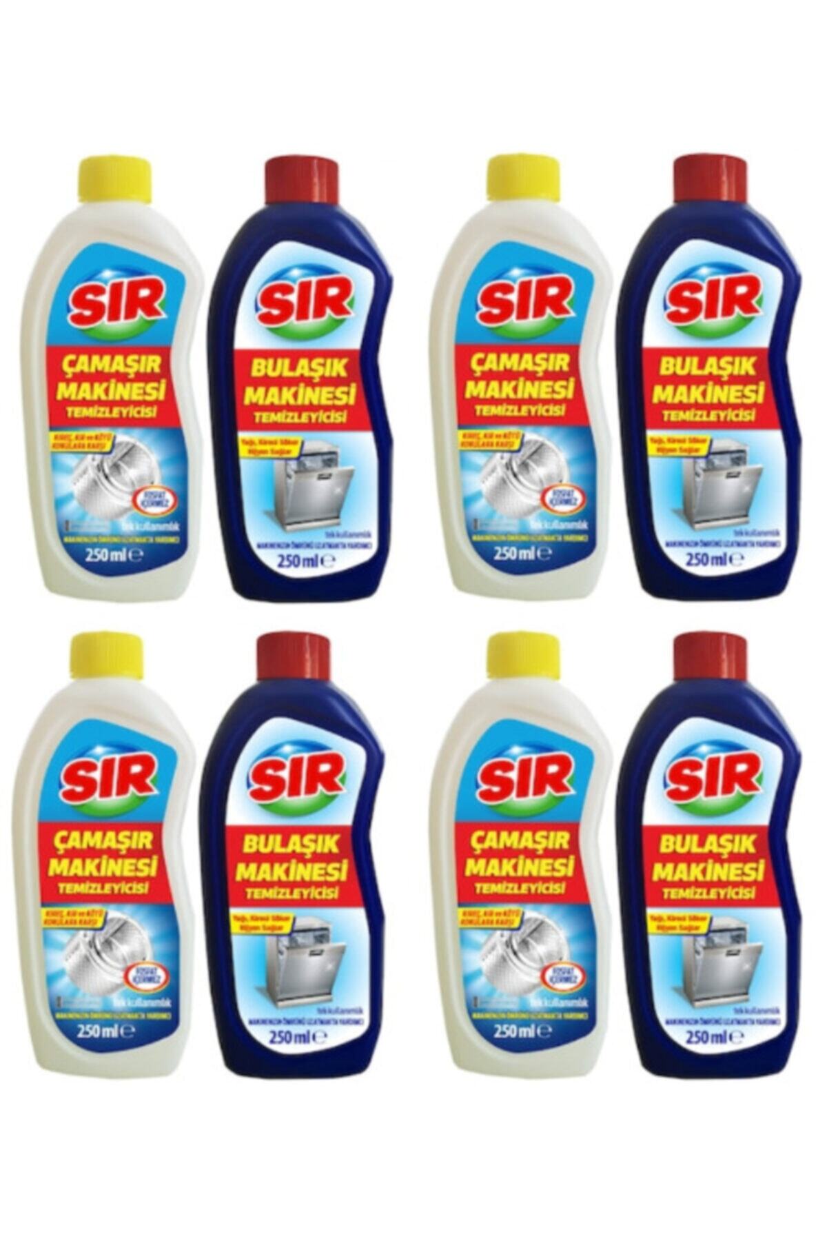 Sır Bulaşık Makine Temizleyici Ve Çamaşır Makinesi Temizleyici 250 Ml. X 8