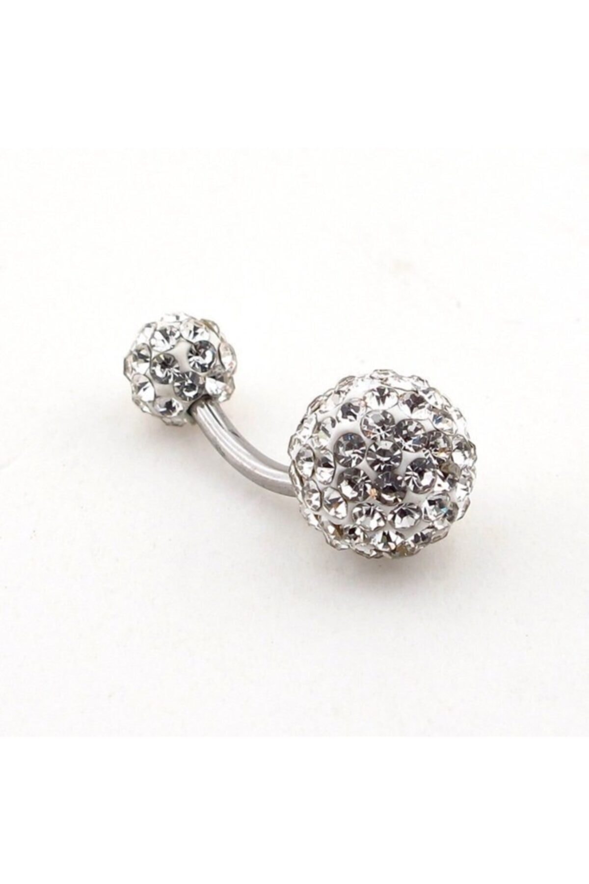 AyçaSilver Zirkon Taşlı Göbek Piercing Çelik