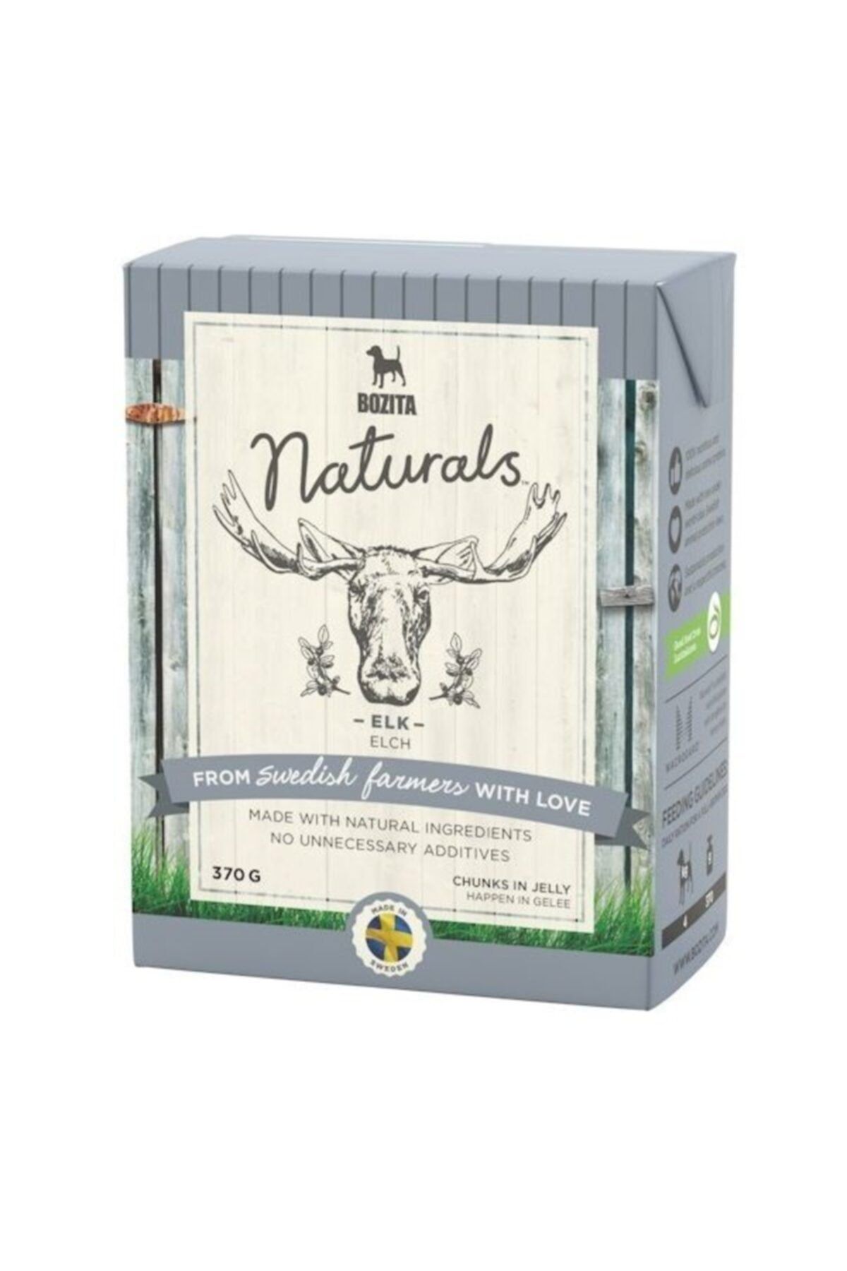 Bozita Naturals Elch Geyikli Köpek Konservesi 370 Gr