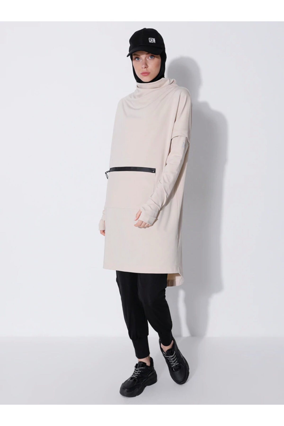 FD SPORTS Kadın Bej Eşofman Sweatshirt 1751425