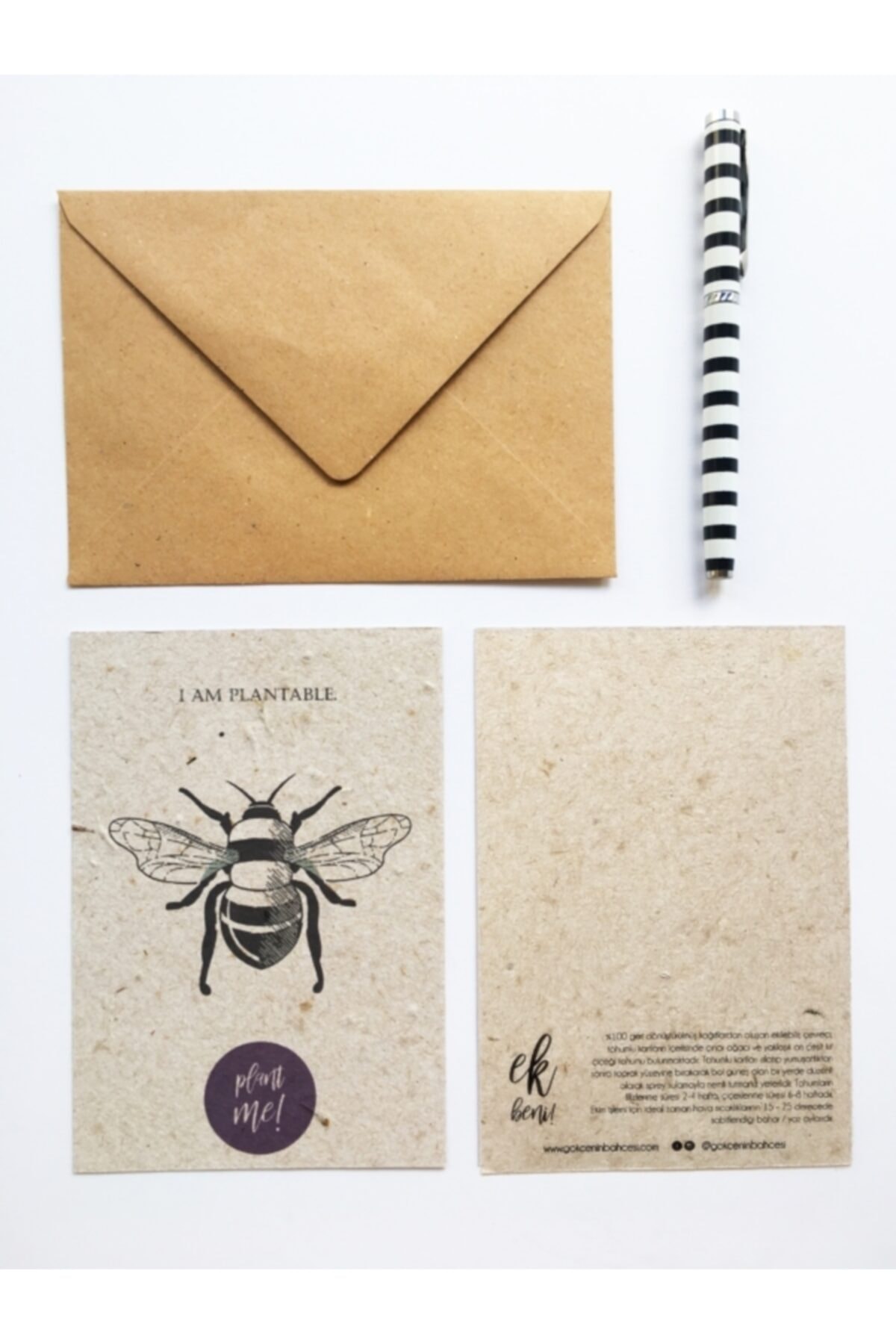 Gökçe'nin Bahçesi Ek Beni  Tohumlu Kartpostal  4