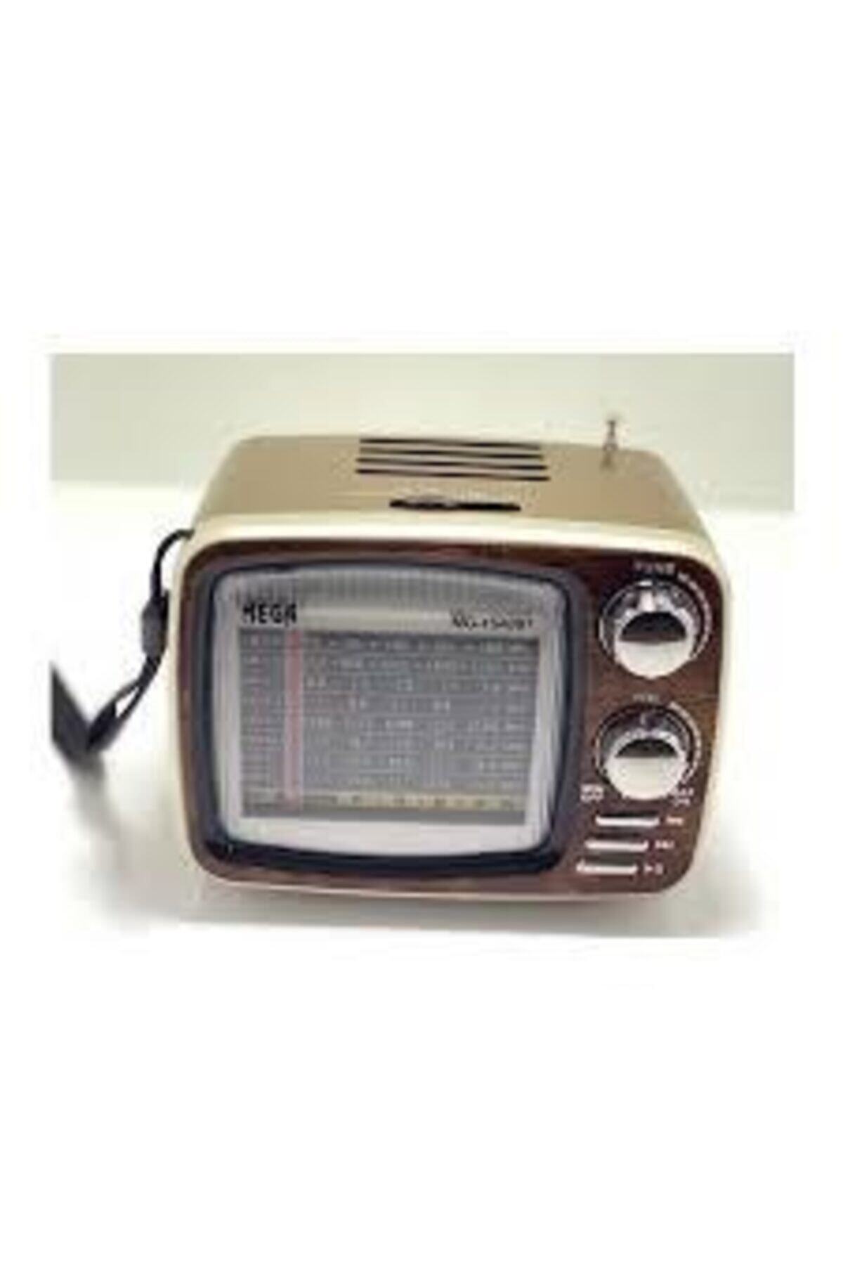 MEGA Bluetooth Nostaljik Tv Görünümlü Fm Radyo Mg-1540bt