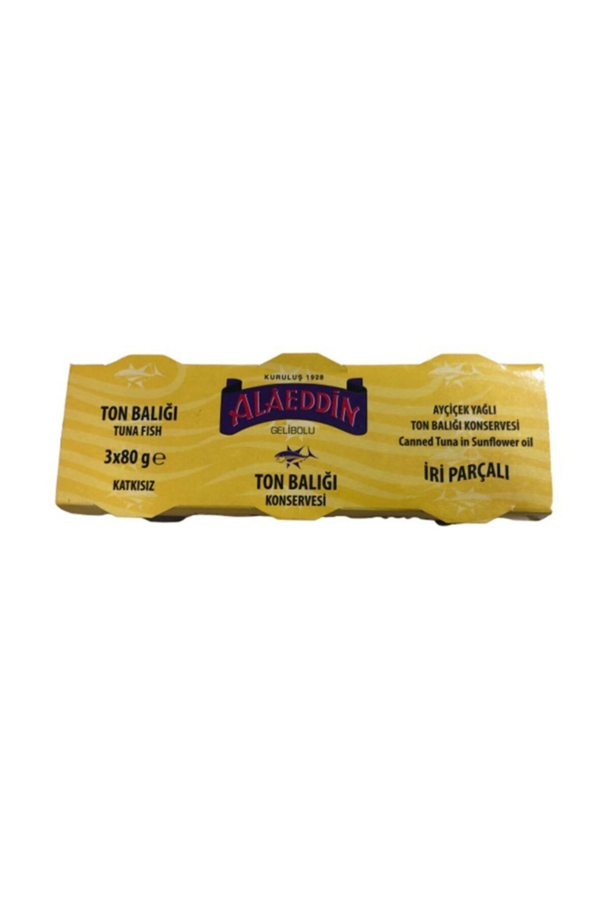 Alaeddin Ayçiçek Yağlı Ton Balığı 80 gr x 3 Adet