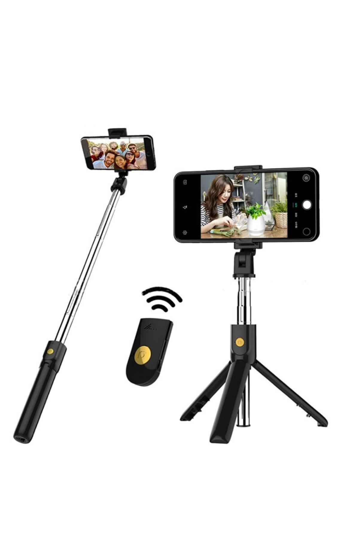 zabata Bluetooth Kumandalı Kablosuz Selfie Çubuğu Tripod