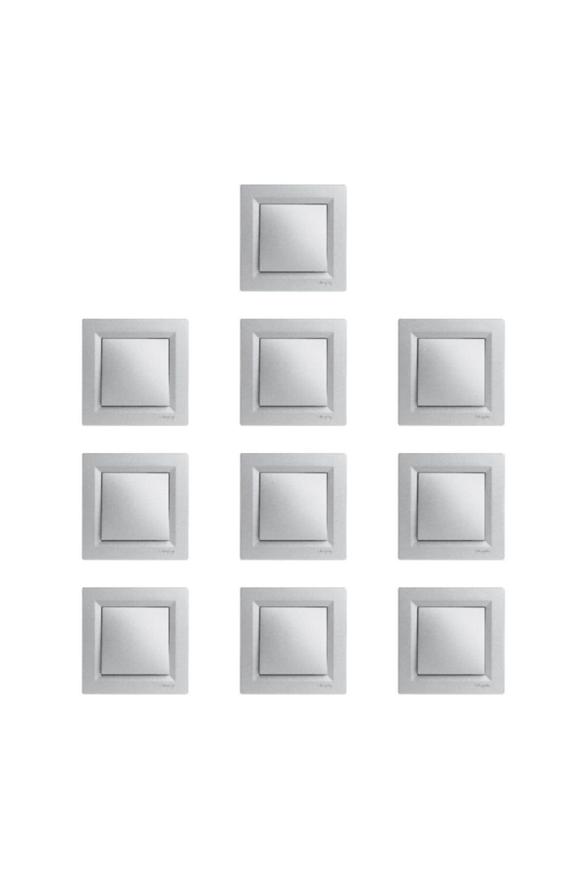 Schneider Electric Asfora Plus Serisi Alüminyum Tekli Anahtar 10