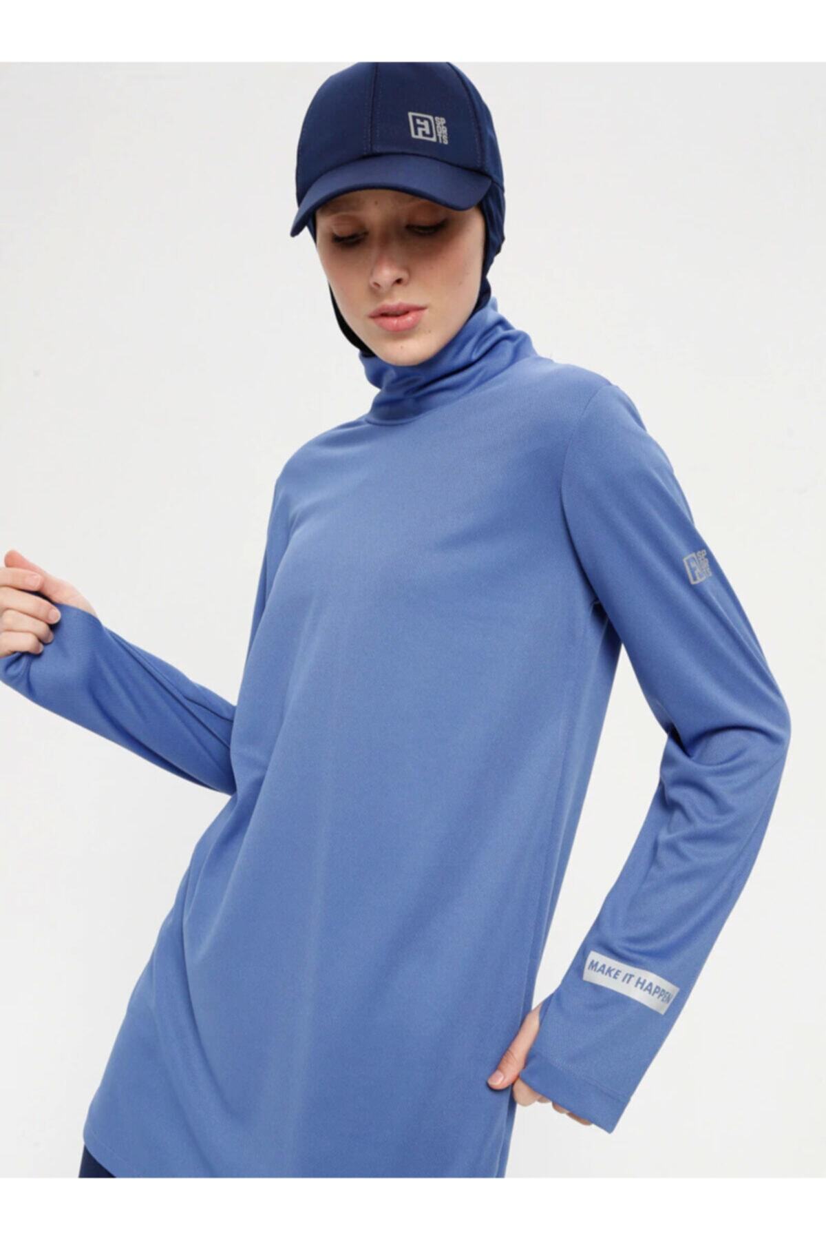 FD SPORTS Kadın Mavi Sweatshirt