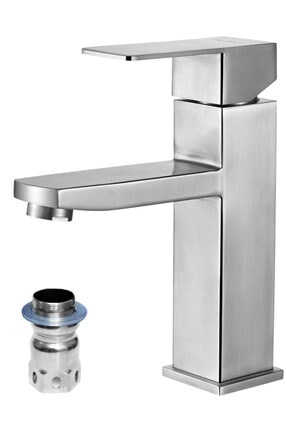 Fleko Inox Lavabo Bataryası (mossc1s04) Image 0