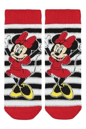 &Ccedil;impa &Ccedil;orap &Ccedil;amaşır Mınnıe Mouse &Ccedil;izgili Soket &Ccedil;orap
