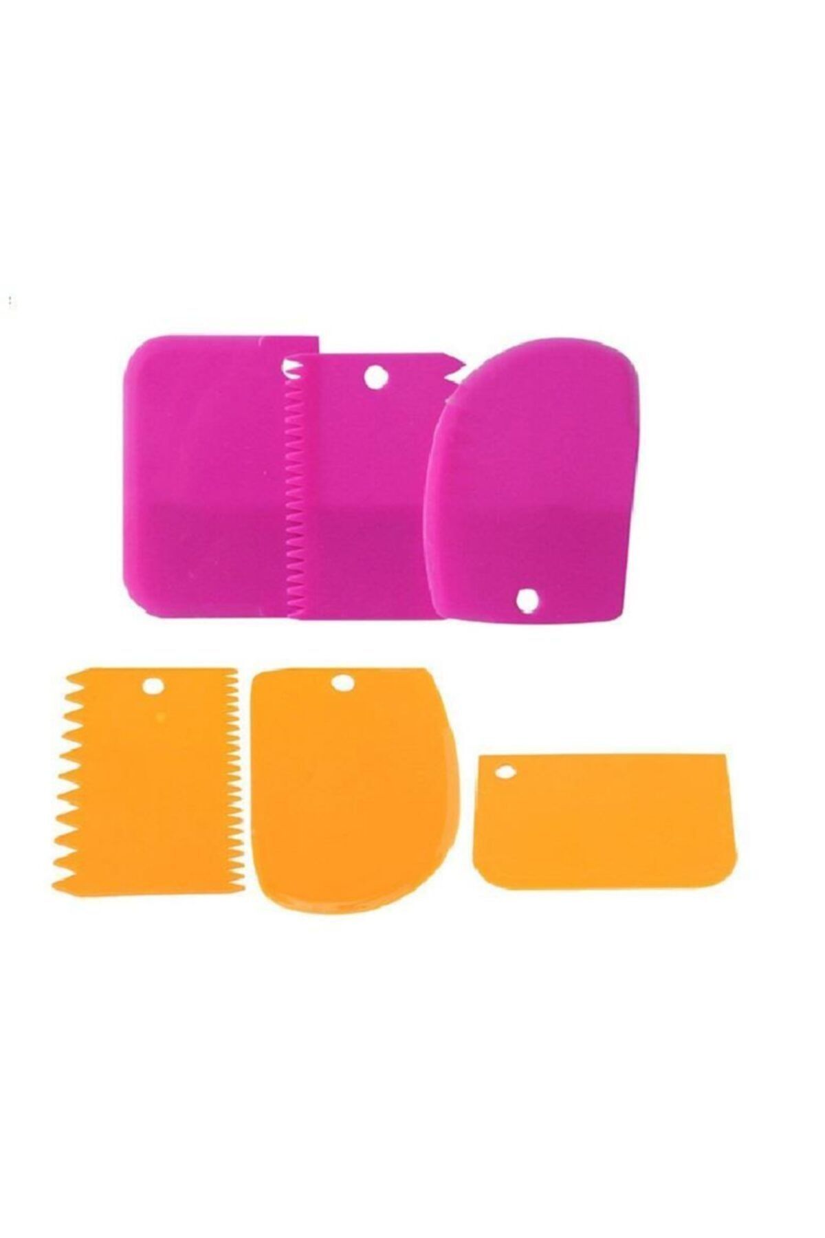 İndiriminVar Hamur Kesici Kazıyıcı Spatula Set Pasta Kek Dekor Şekillendirici