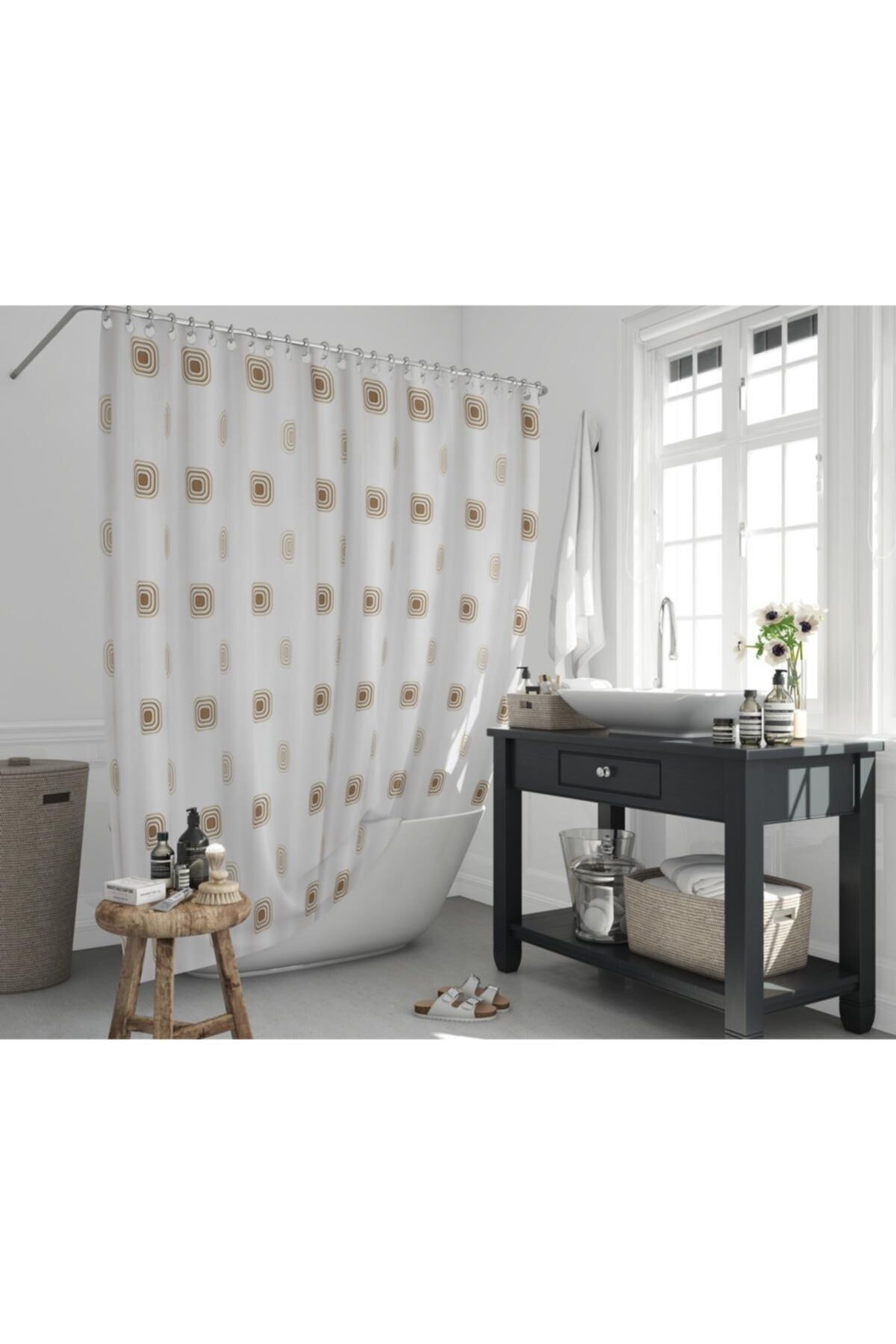 Zethome Jackline Banyo Duş Perdesi 6969 Tek Kanat 1x180x200