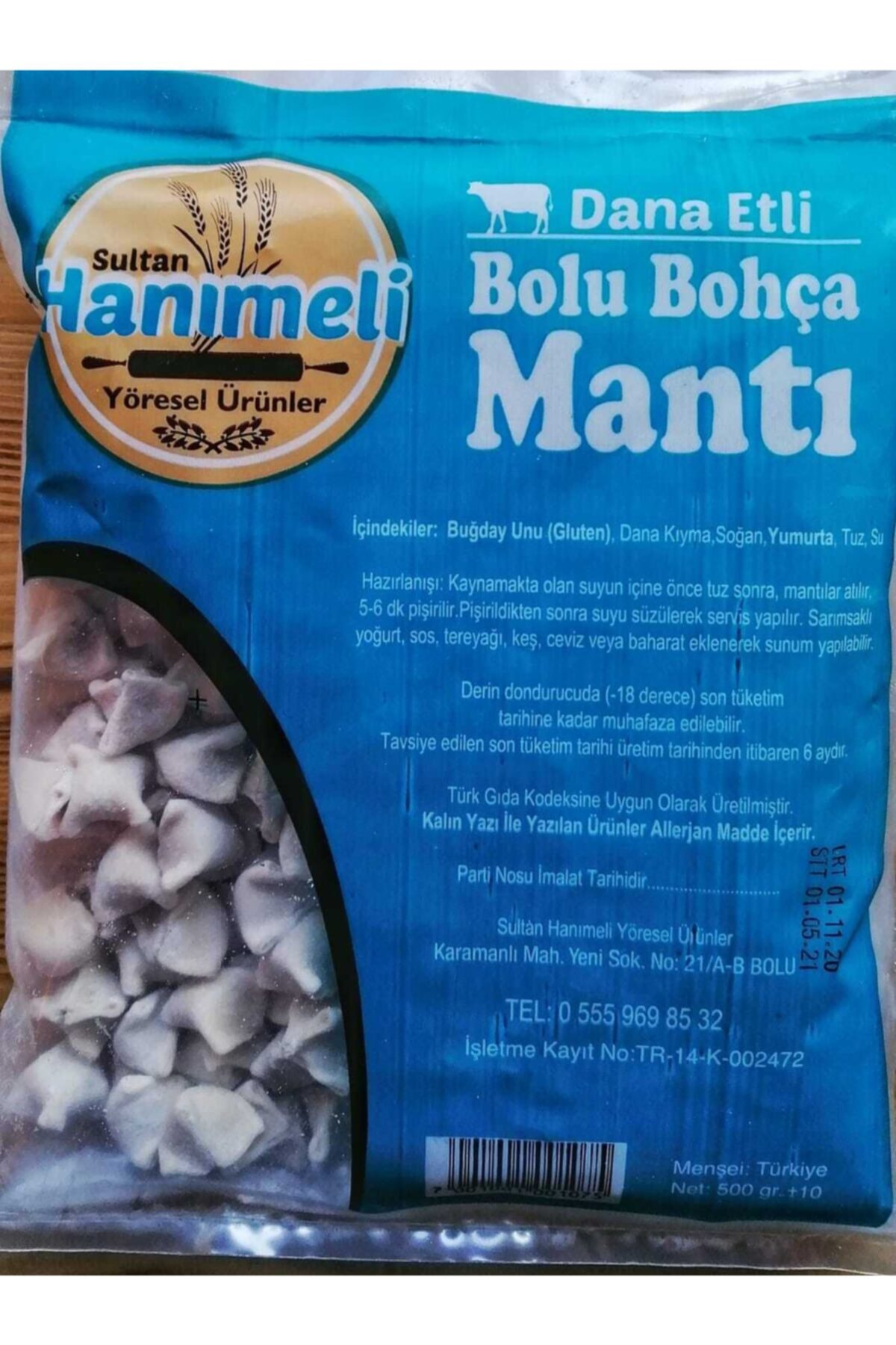 Sultan Mantı Dana Etli 1 Kg