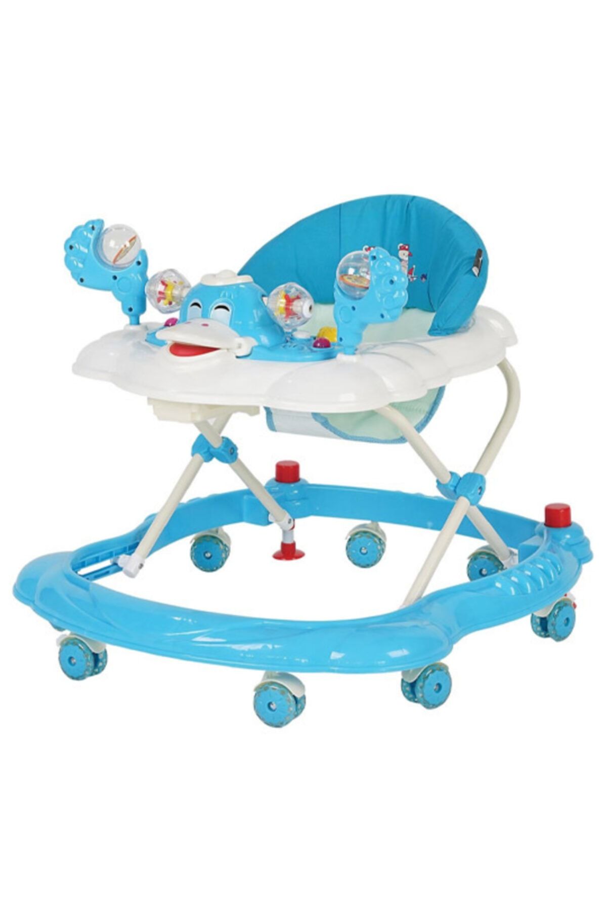 Sunny Baby Vak Vak Silikon Teker Mavi Yürüteç