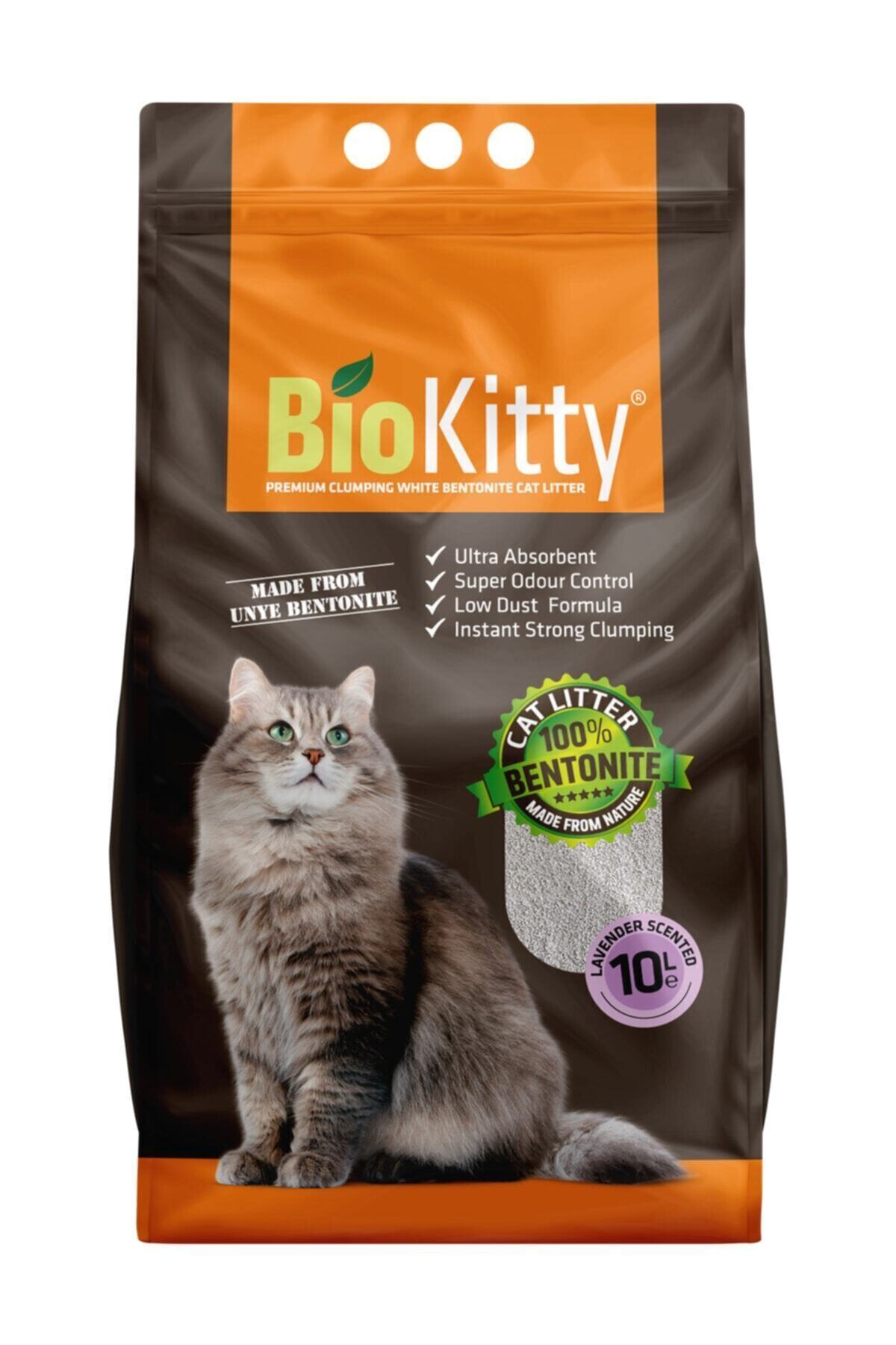 Twoboss Biokitty 10 Lt Lavanta Kokulu Ince Bentonite Kedi Kumu Bio Kitty Lavander Kum