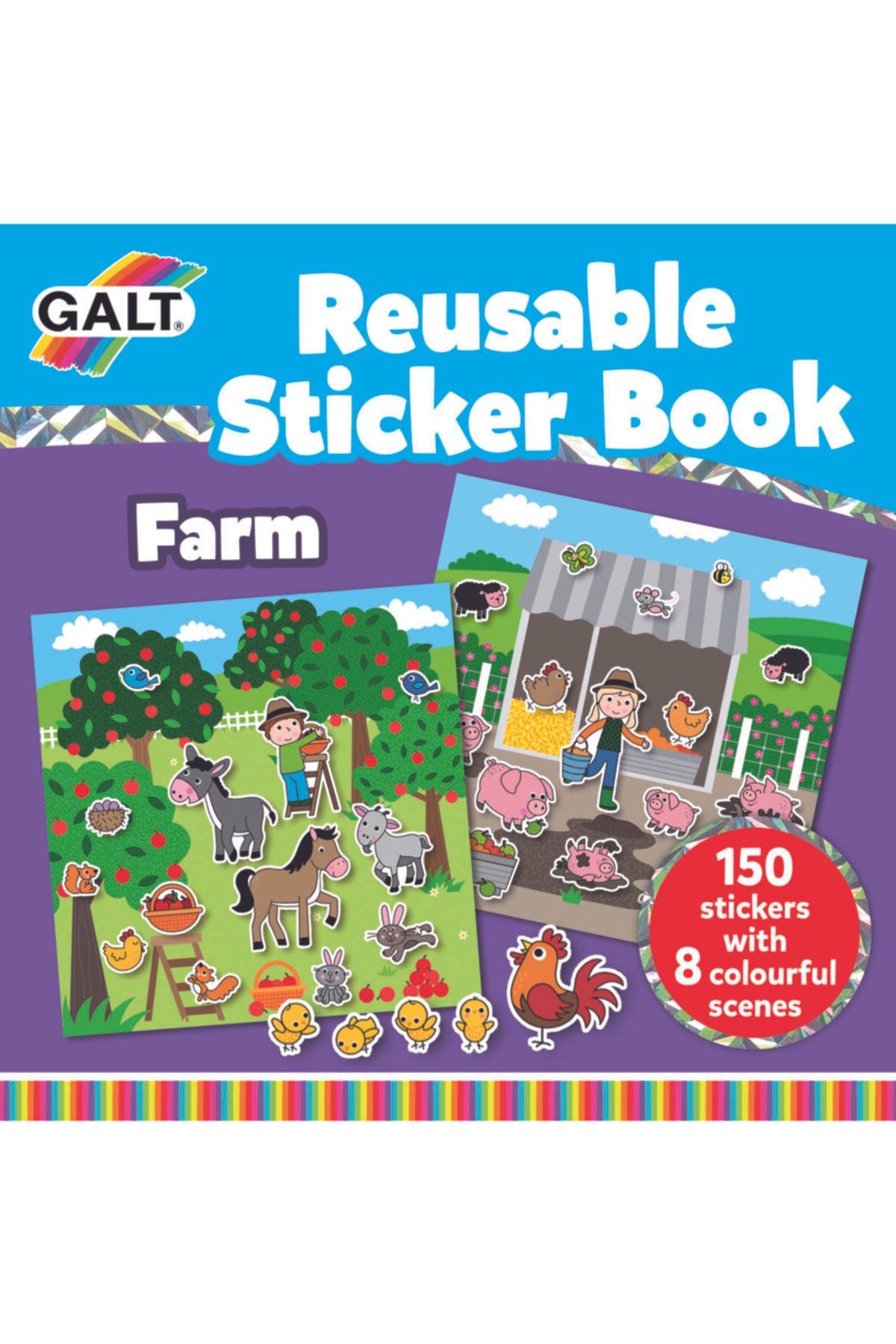 Eybi Kİds Galt Reusable Sticker Book - Farm 3 Yaş+