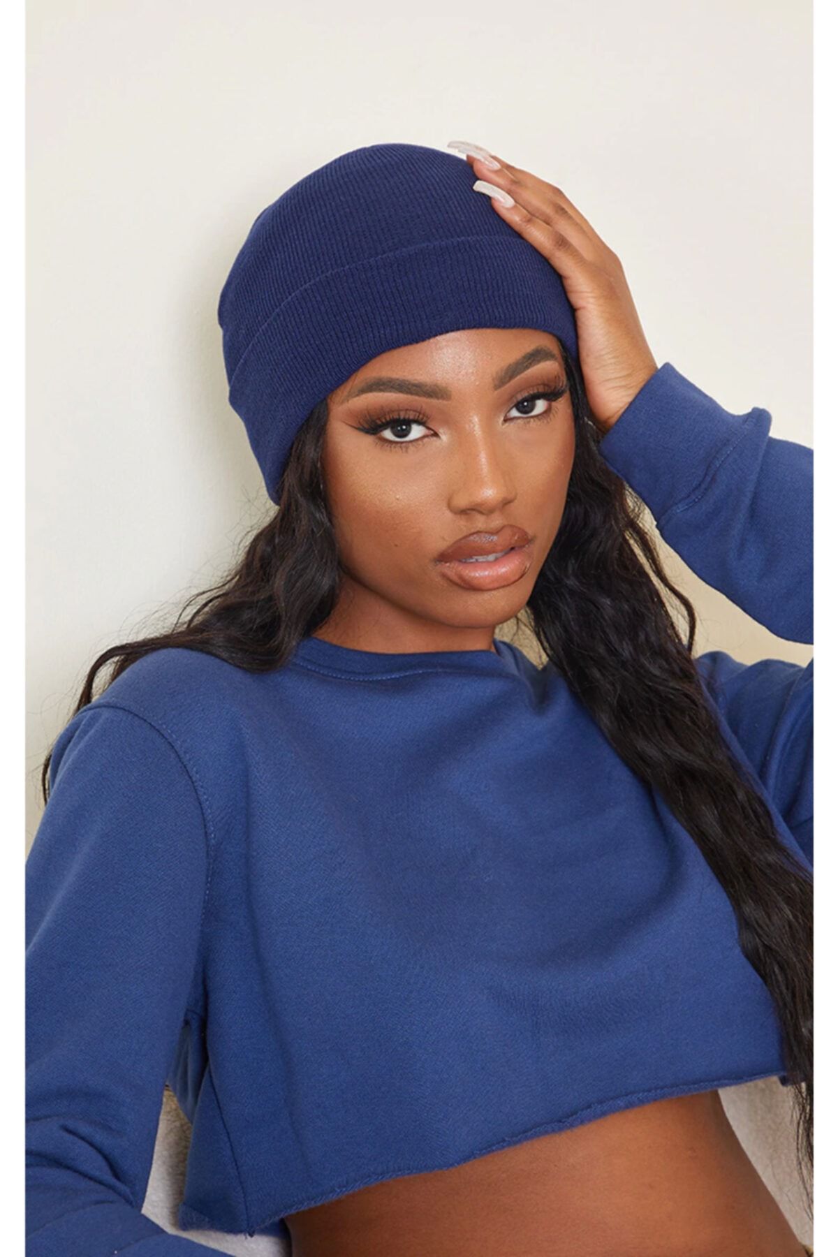 Mathilda Aksesuar Basic Bere Unisex Lacivert