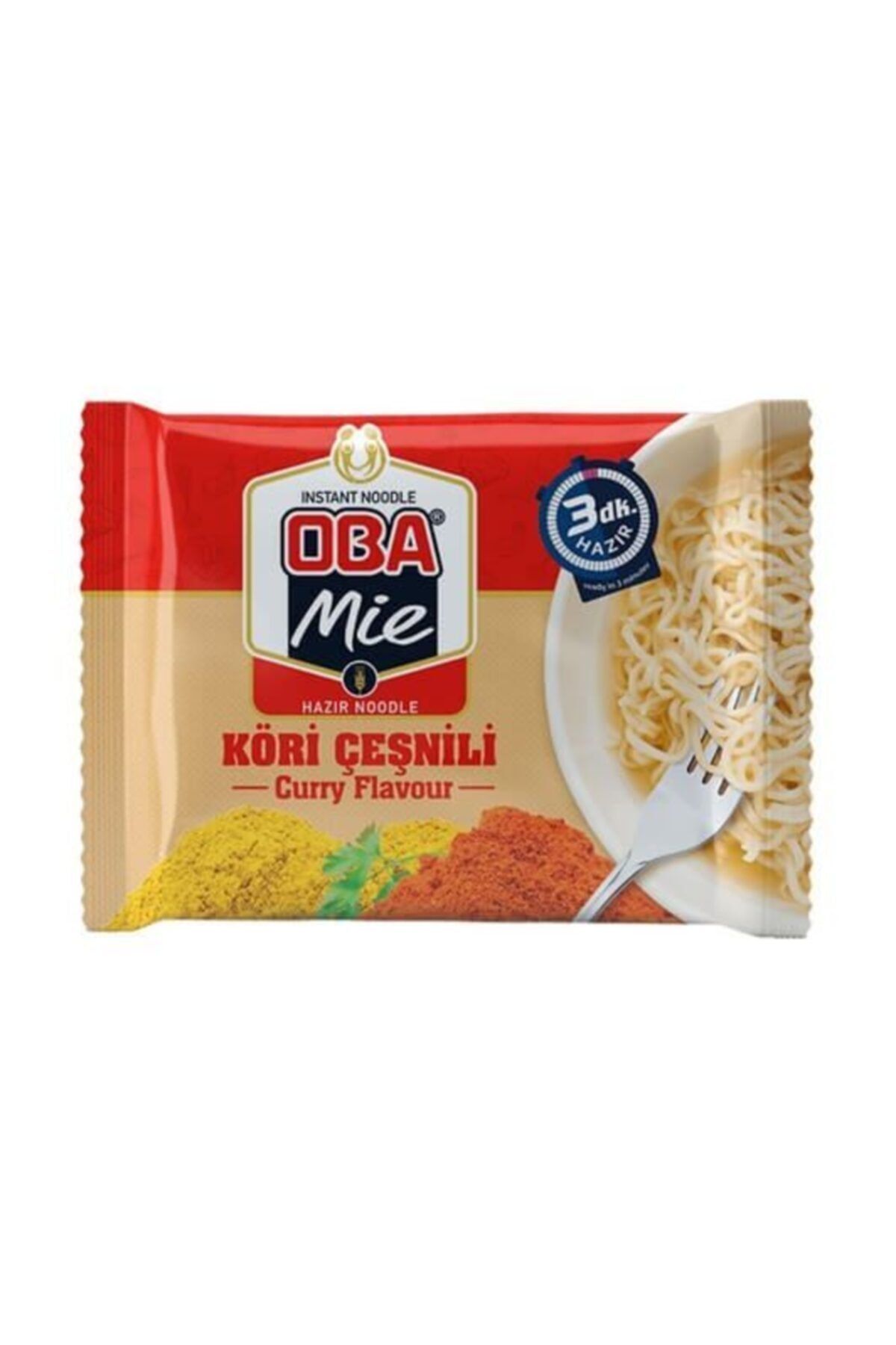 OBAmie Noodle Hazır Makarna 75 gr Köri  5 Adet