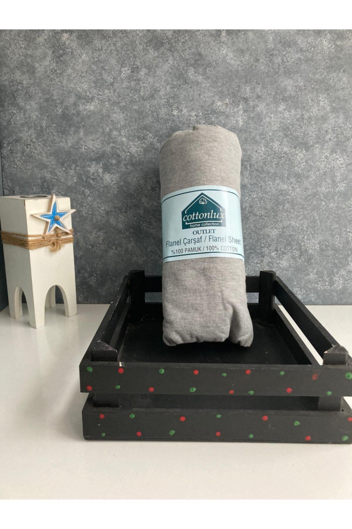 Cottonlux %100 Pamuklu Finanel Pazen Tek Kişilik Lastikli Çarşaf Yastık Kılıfı 100x200 cm