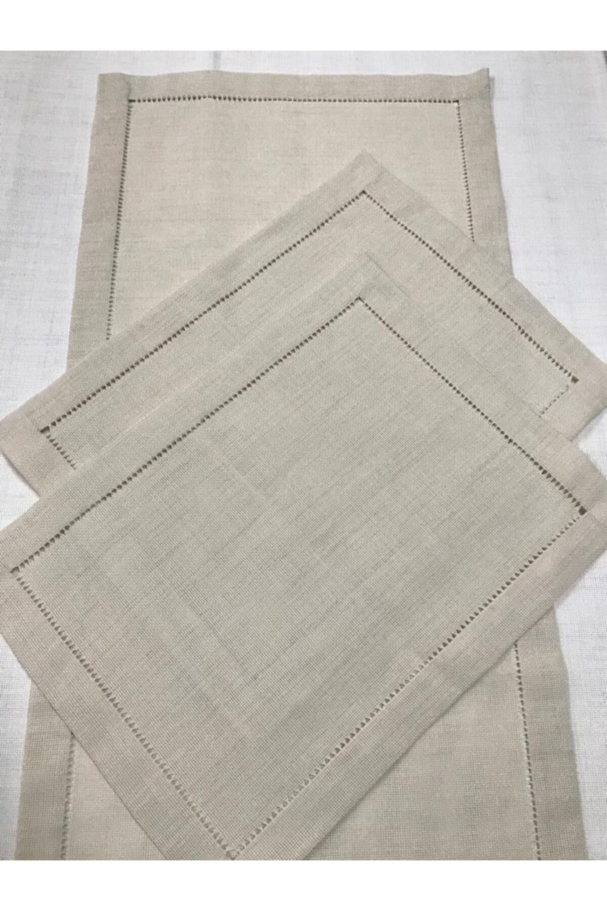 MLK Kanaviçe Işlemelik Kumaştan Yatak Odası Takımı (bej)