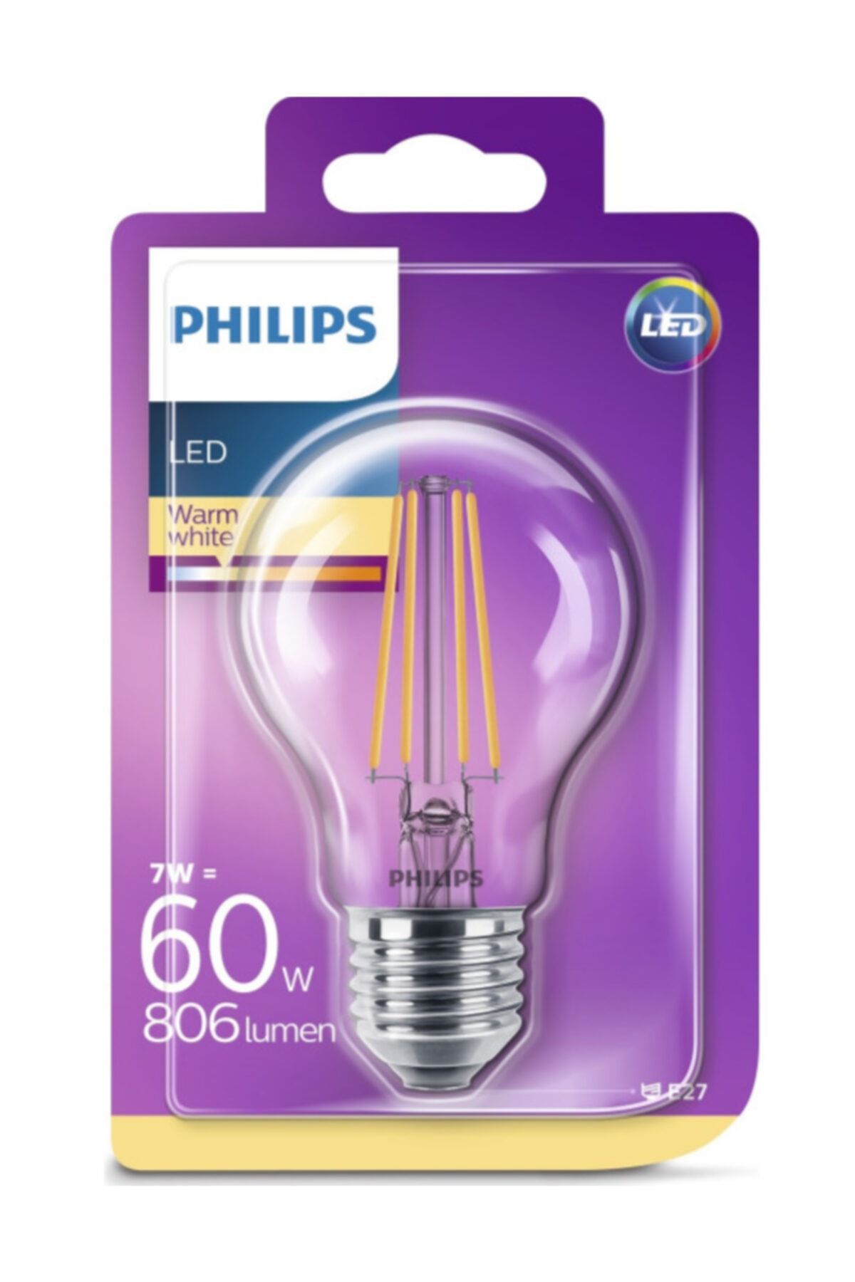 Philips Phılıps - Led Filament Ampul 7-60w E27duy Sarı Işık