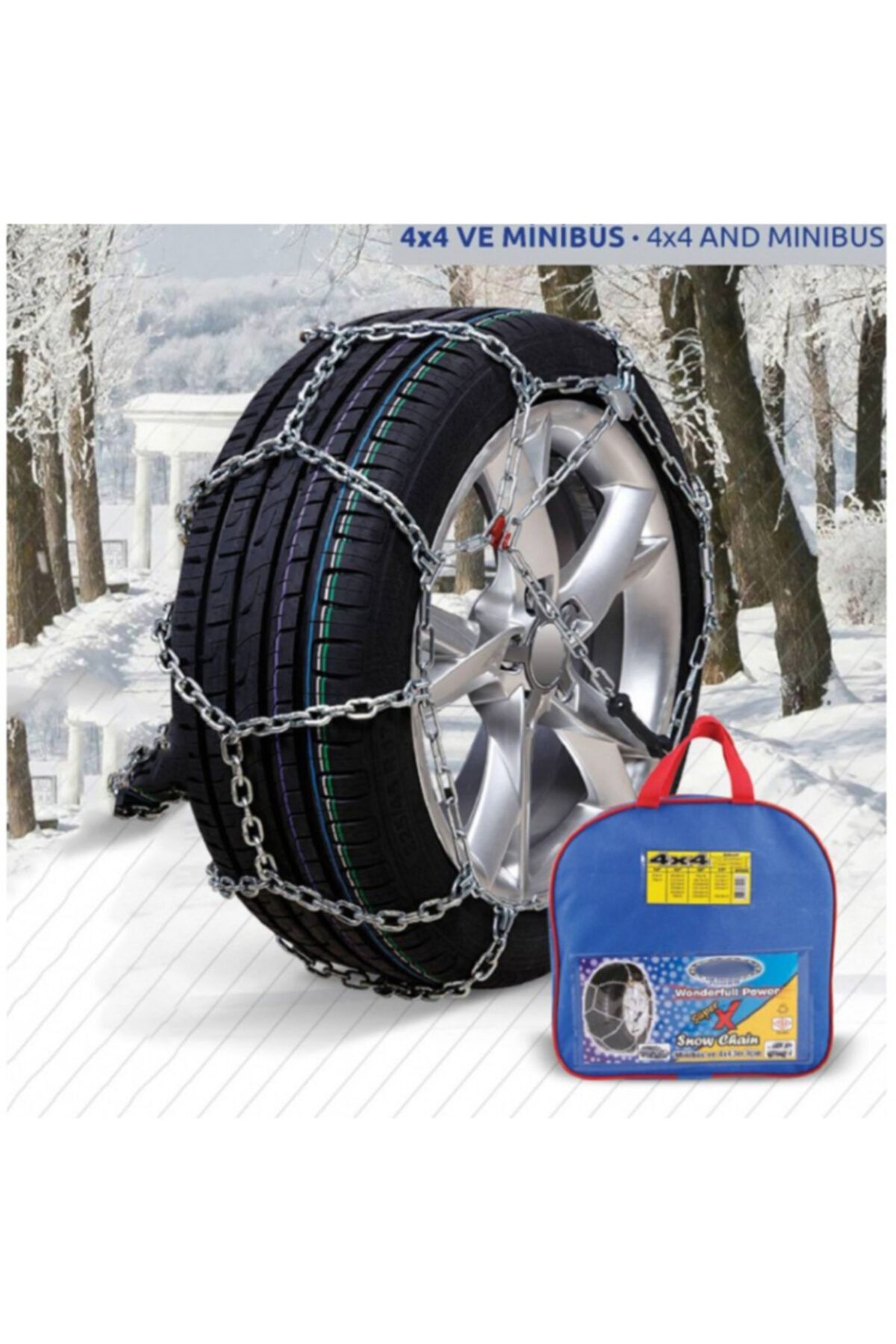 KNK Araç Kar Patinaj Zinciri Mahmuzlu 4x4 255x45xr17