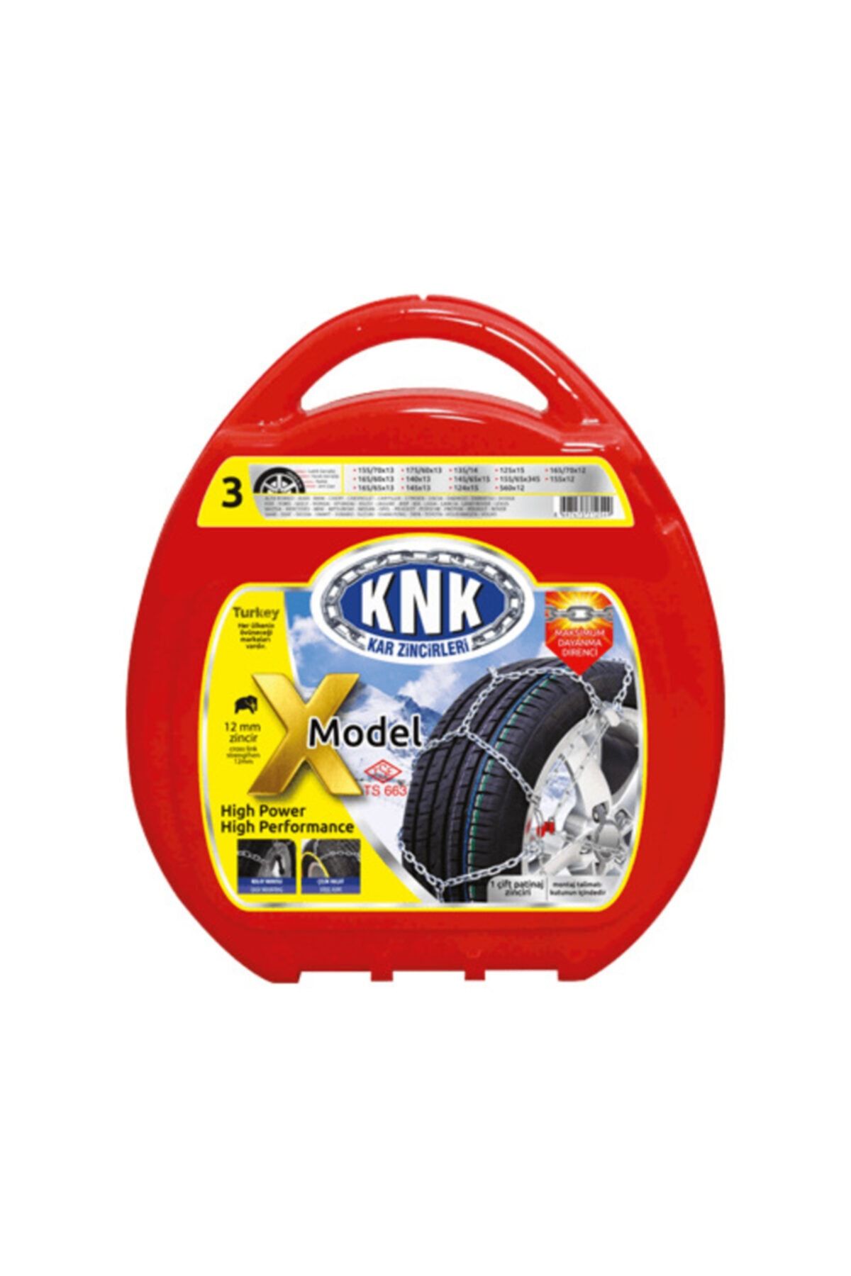 KNK Araç Kar Patinaj Zinciri Takmatik 215x60xr16