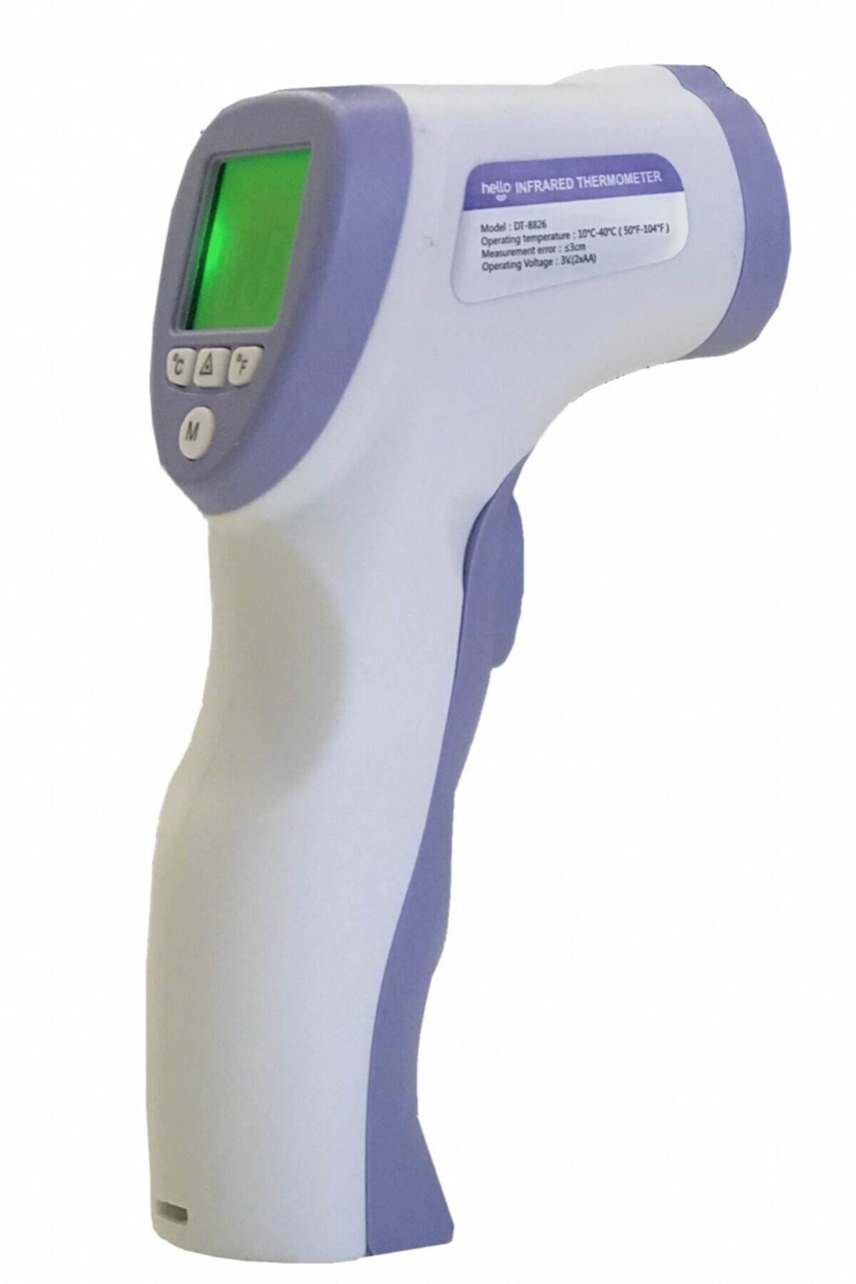 HELLO INFRARED THERMOMETER Digital Temassız Ateş Ölçer + 2 Adet Pil