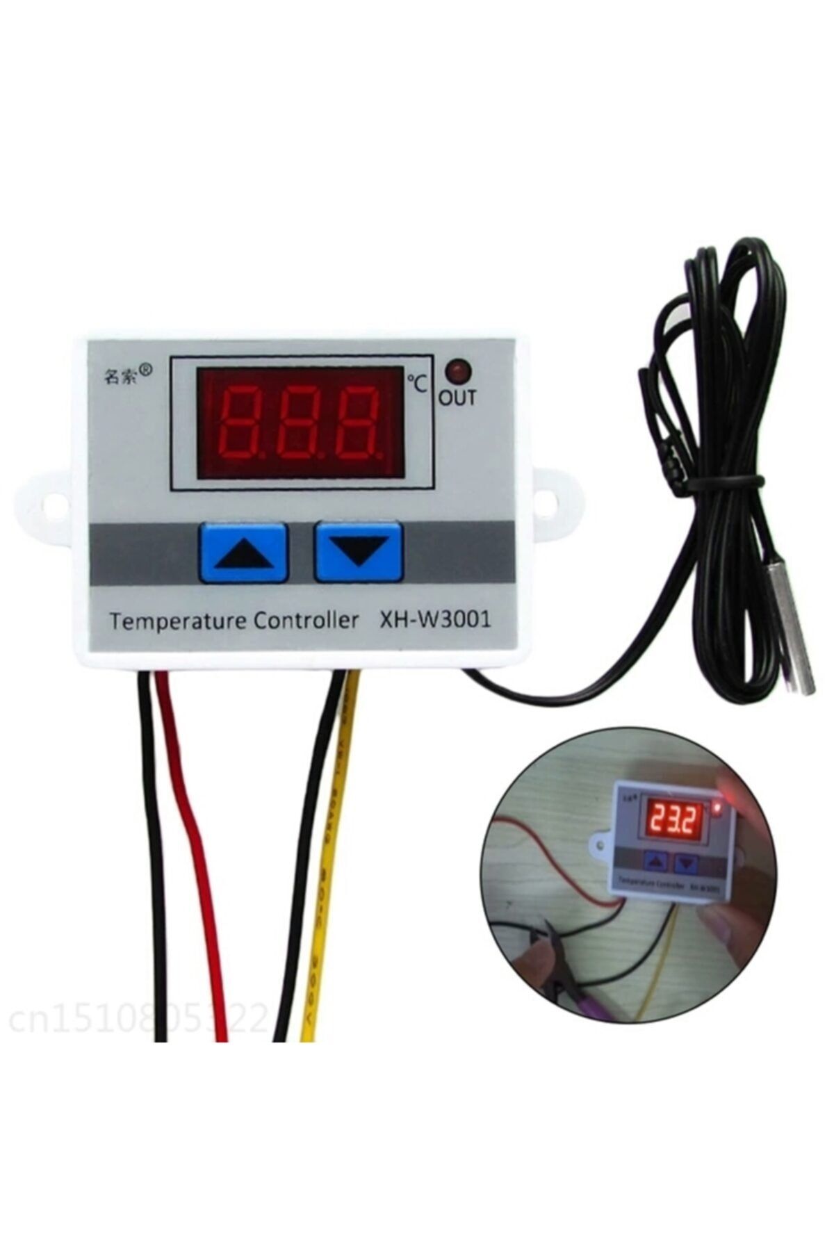 AKDEREPET Dijital Termostat Sıcaklık Kontrol 220 Volt 10 Amper 1500 Watt