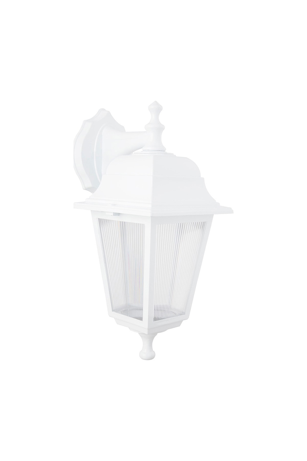 ZERPA Kare Bahçe Aydınlatması Ters Aplik Optik Armatür Beyaz