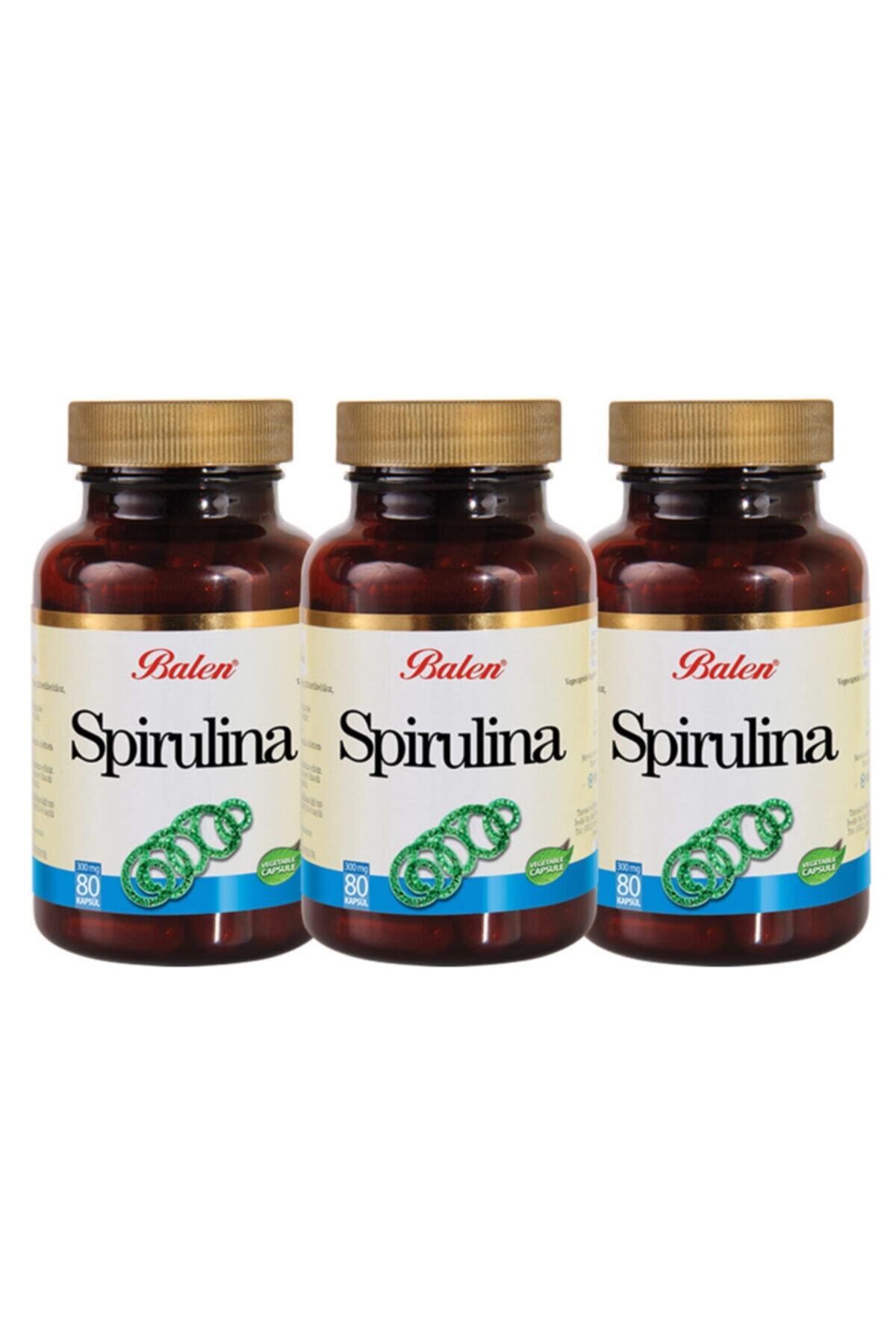 Balen Spirulina 300 mg 80 Kapsül 3 Adet