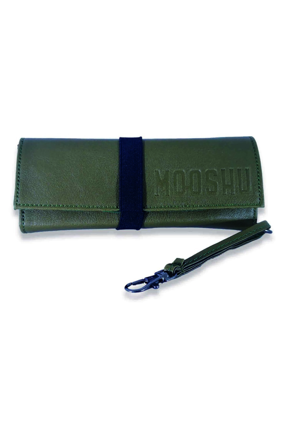 MOOSHU Haki Deri Gözlük Kılıfı
