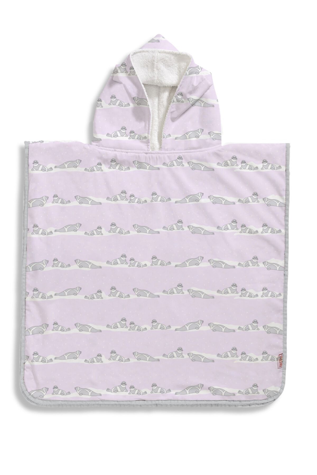 Crocodily Çocuk Panço Havlu-ribbon Seal Lila