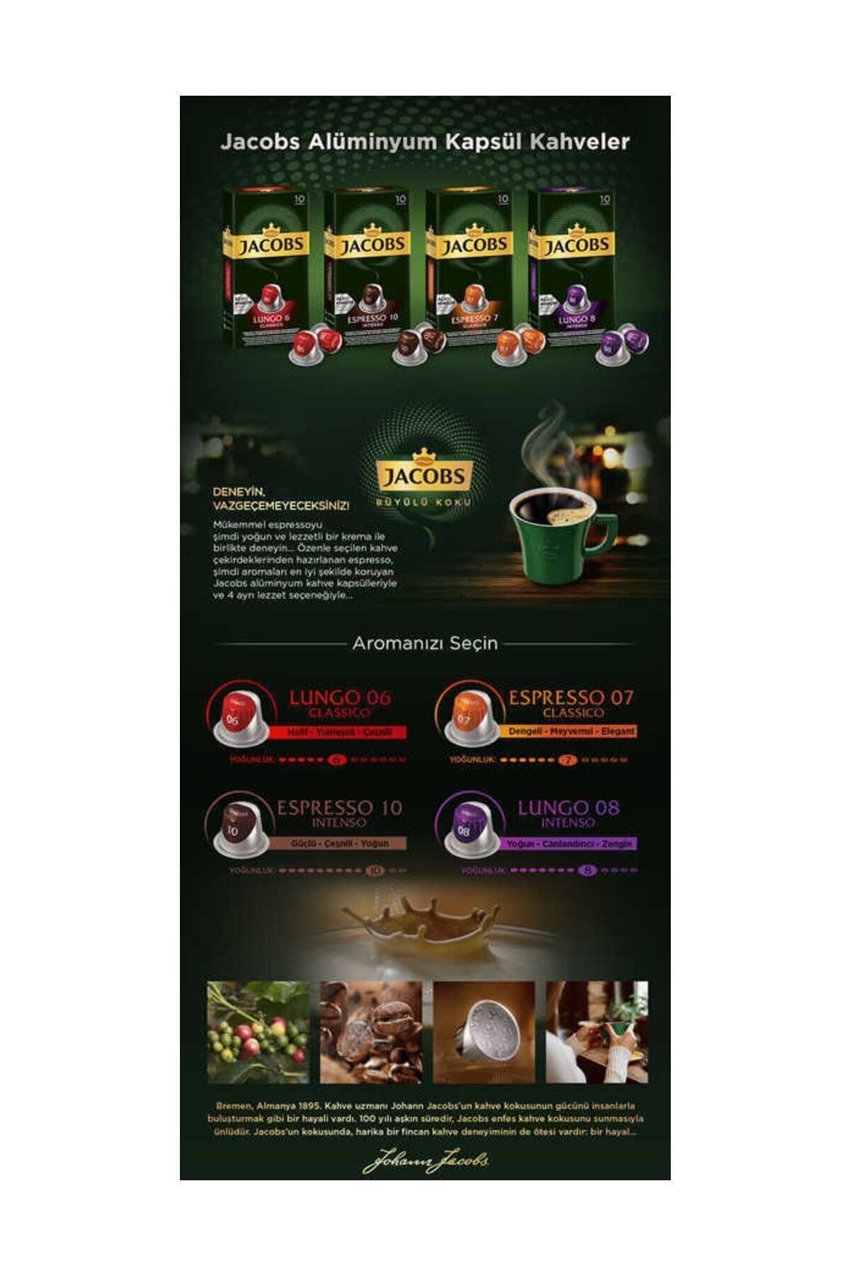 Jacobs Lungo Intenso 8 Kapsul Kahve 30 Kapsül