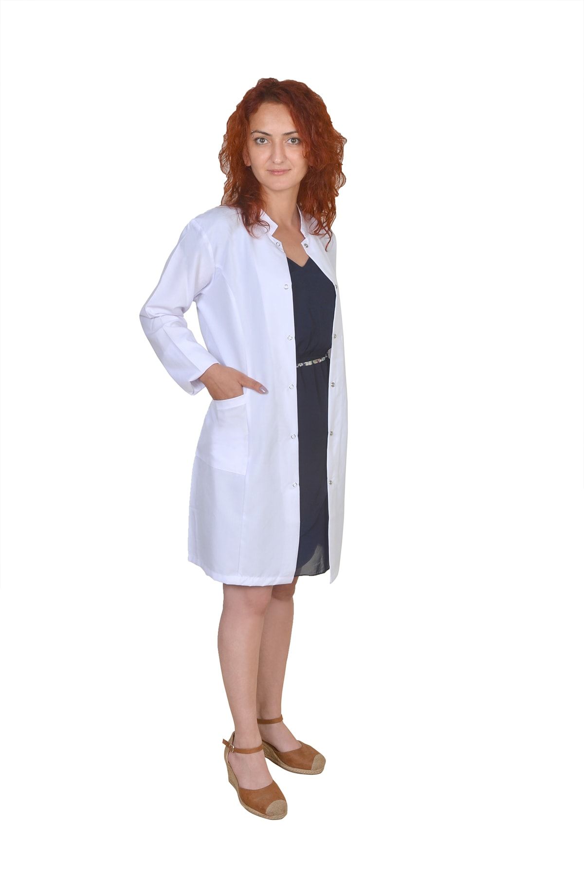 TİJA Kadın Beyaz Doktor Önlüğü