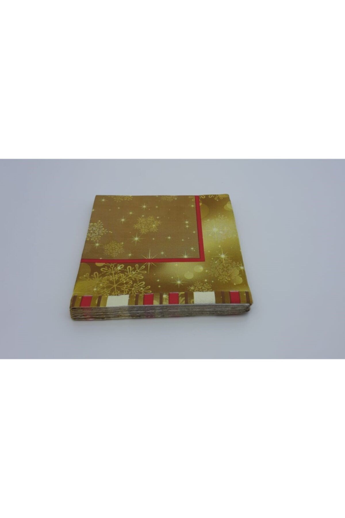 AS7 Yılbaşı Desenli Peçete 33*33 1/4 Katlama 20 Li Paket