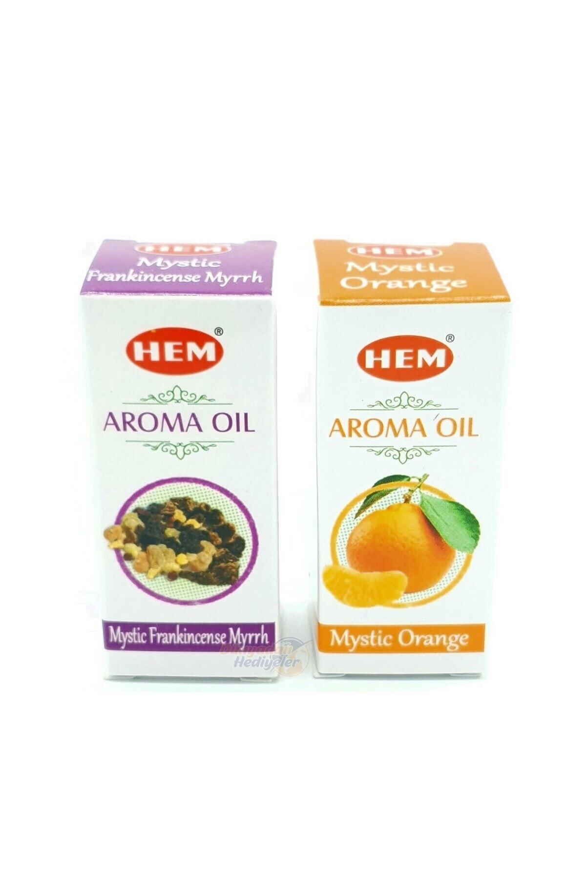 Hem Tütsü 2'li Frankincense Ve Portakal Aromalı Lüks Buhurdanlık Yağı 10 Ml
