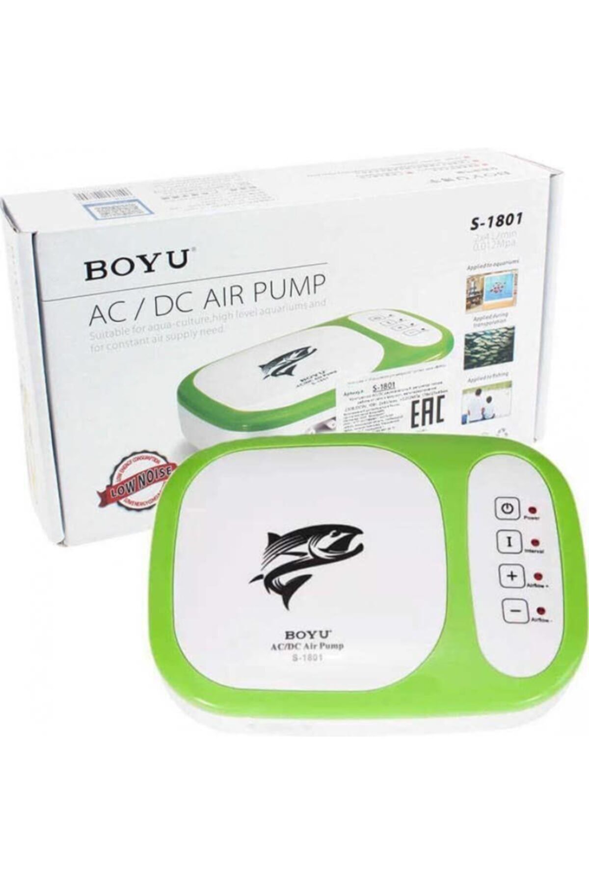 Boyu Şarjlı Hava Motoru Çift Çıkışlı S-1801 2x4 L/min