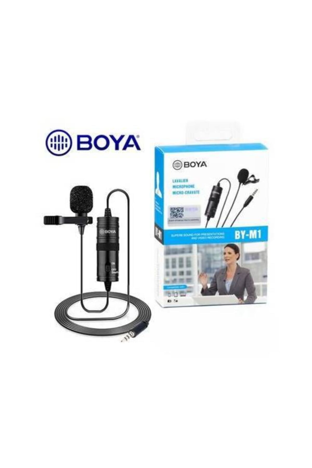 BOYA By-m1 Iphone Samsung Huawei Için Yaka Mikrofonu By-m1