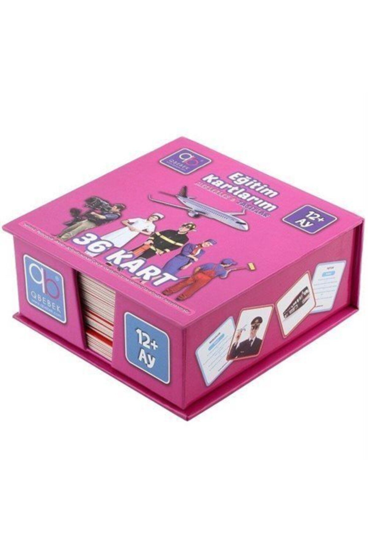 Q Bebek 12+ Ay Eğitim Kartlarım- Meslekler&taşıtlar