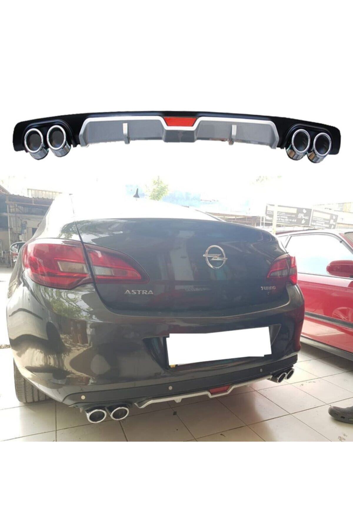 Universal Opel Astra J Sedan Difüzör Arka Tampon Eki 4 Egzoz Çıkışlı