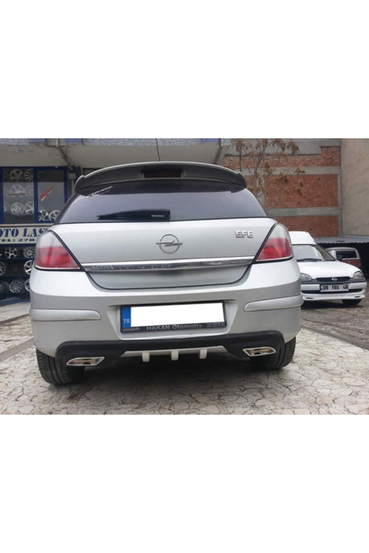Universal Opel Astra H Difüzör Arka Tampon Çift Egzoz Çıkışlı