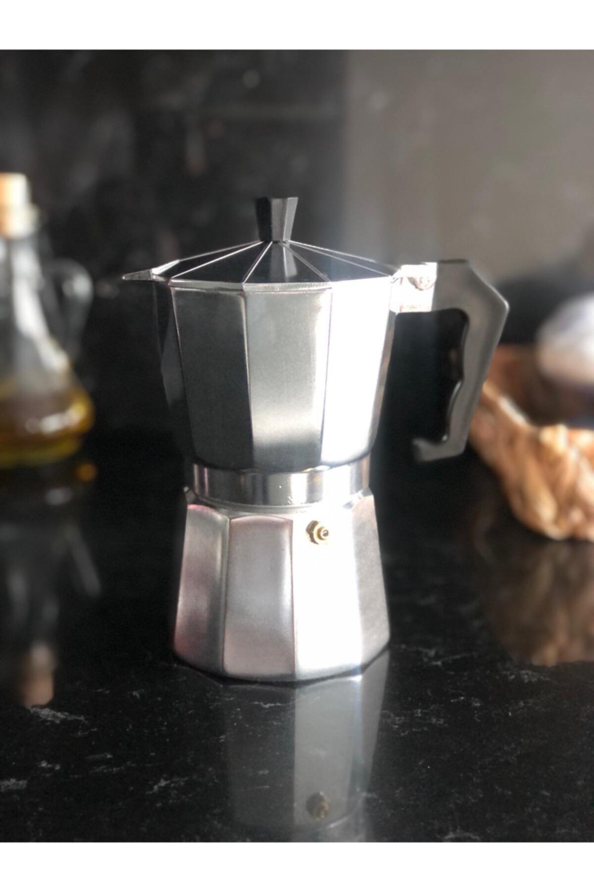 HereWeGo Moka Pot 6 Cup Silver