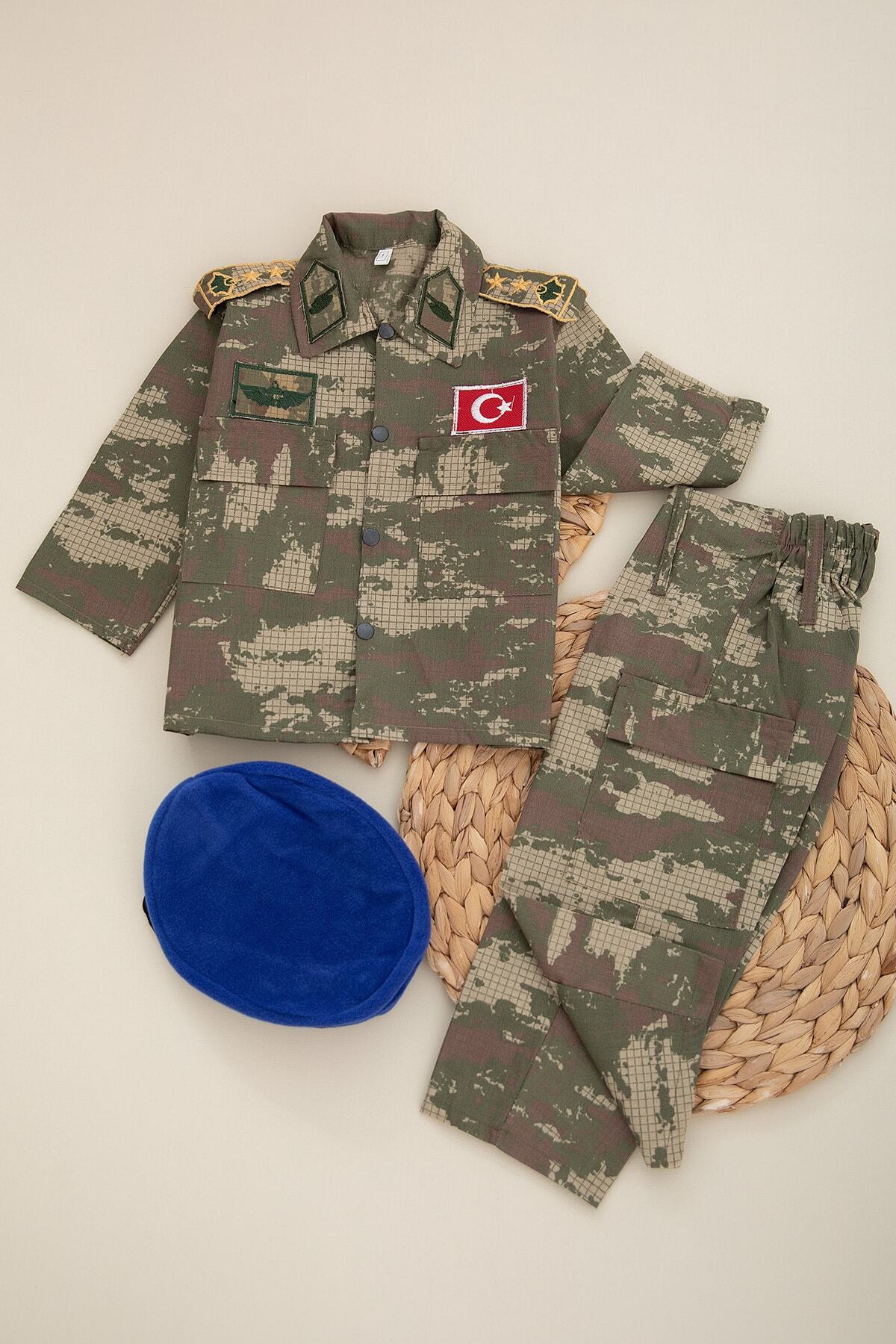 bebboo Erkek Çocuk Mavi Askeri Takımı 550