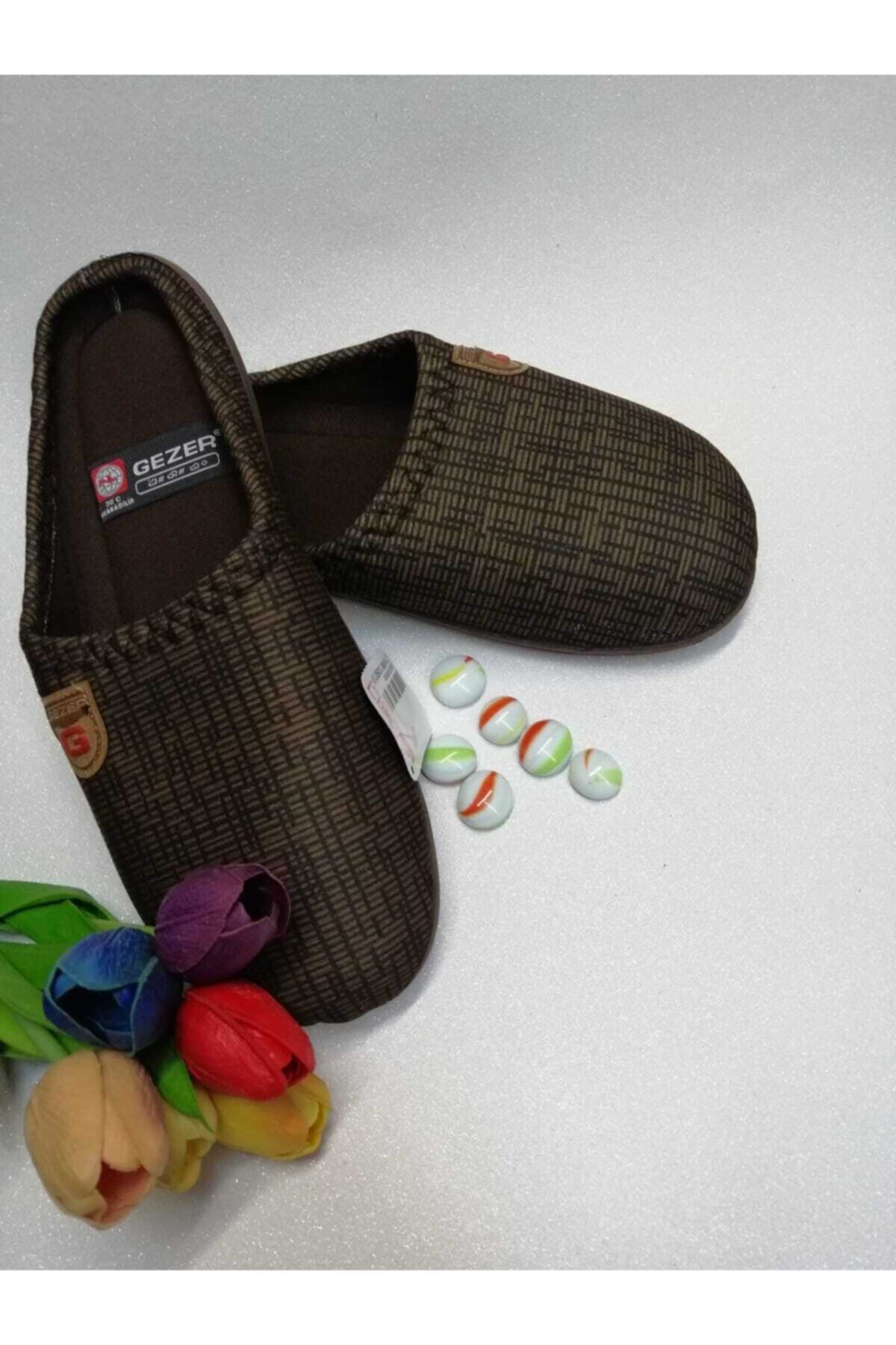 Gezer Slippers Brown Trendyol