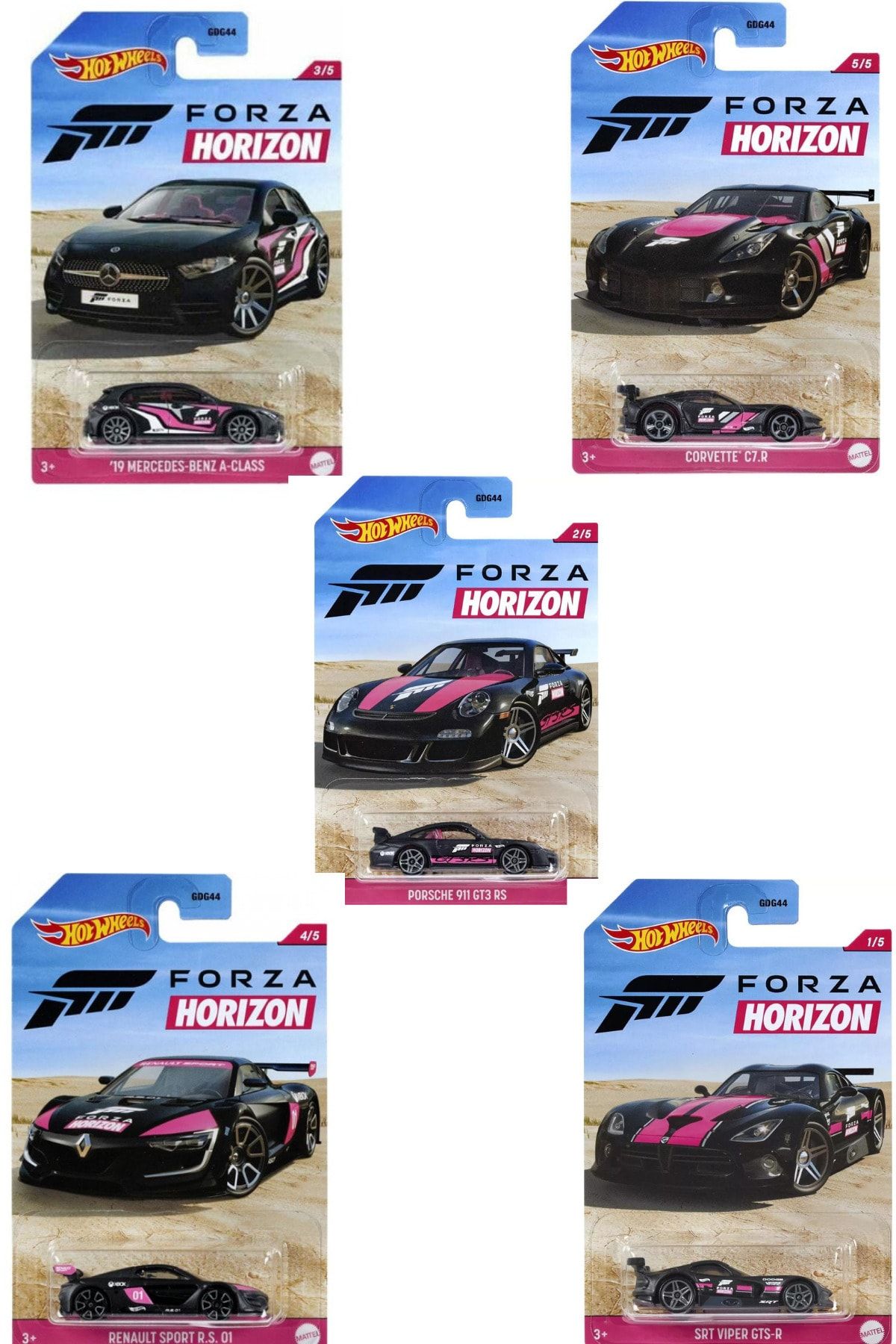 HOT WHEELS Forza Horizon 5'li Set