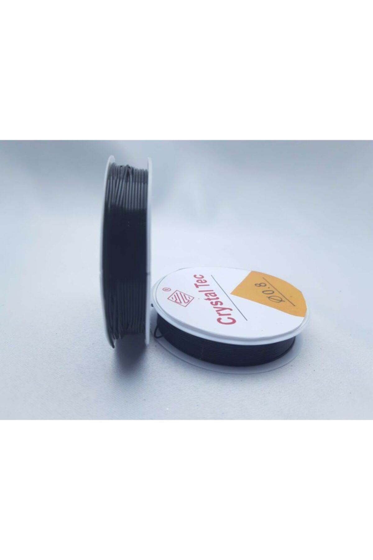 Crystal Tec Siyah Renkte 0,8 Mm Kalınlıkta Silikonlu Lastik Misina (2 Adet)