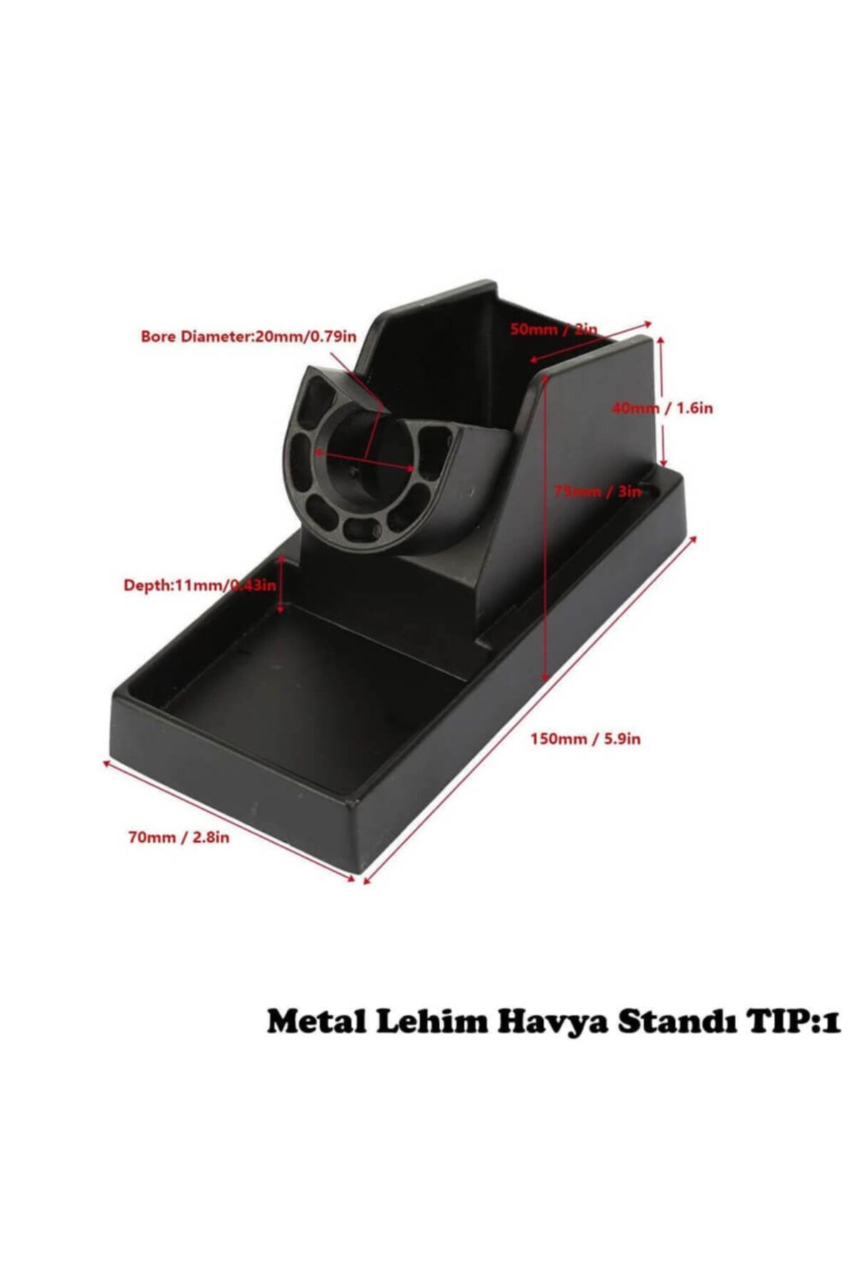 WOZLO Metal Havya Standı - Makaralı Lehim Teli Tutucu - Seçenekli