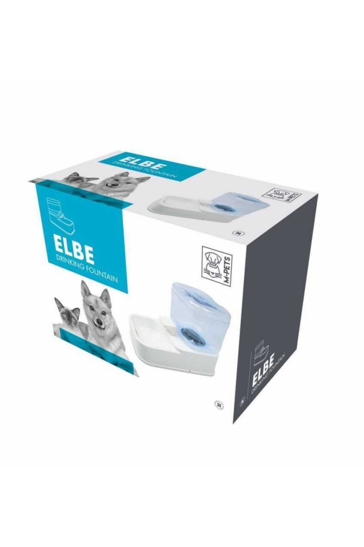 MPETS Elbe Kediköpekler Için Su Pınarı 3000ml