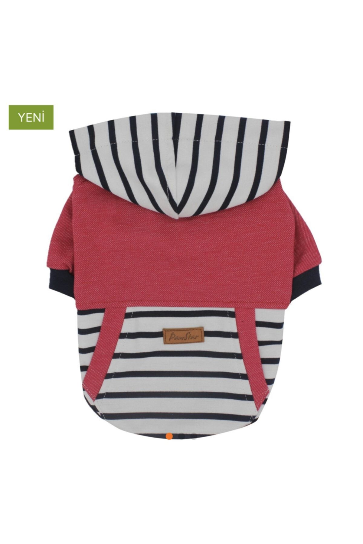 Pawstar Köpek Kıyafeti Kırmızı Çizgili Hoodie
