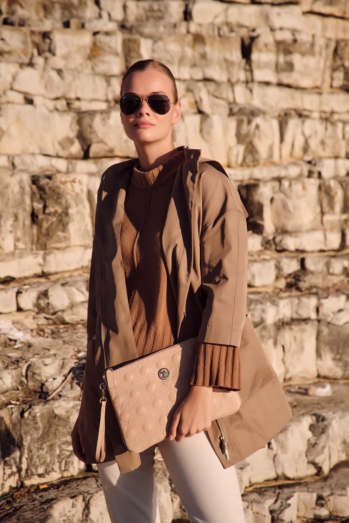 U.S. Polo Assn. Pudra Kadın Portföy Çanta Us21207